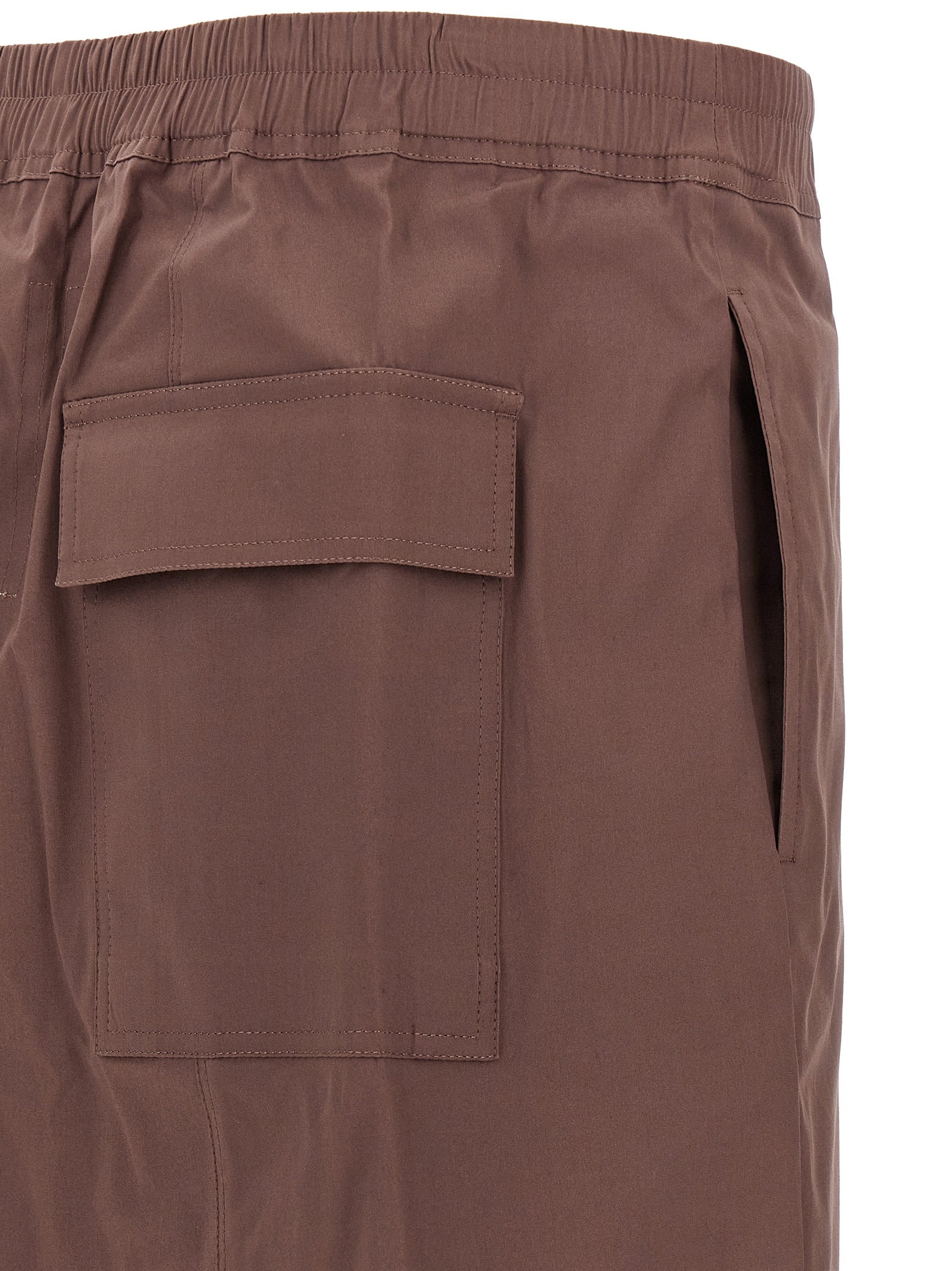 Rick Owens Brown Cotton Bermuda Shorts
