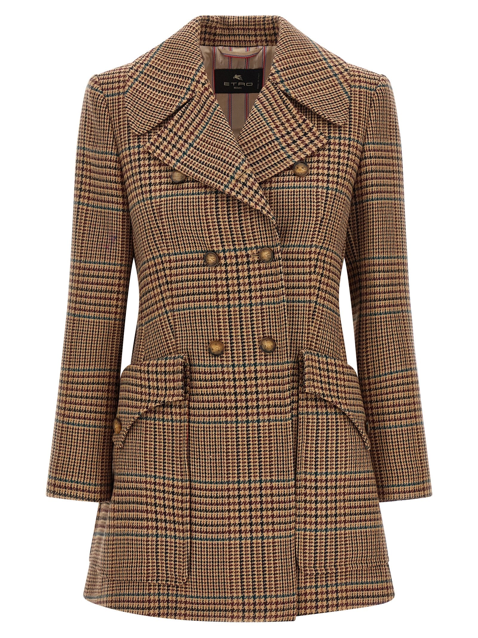 Etro Brown Wool Coat