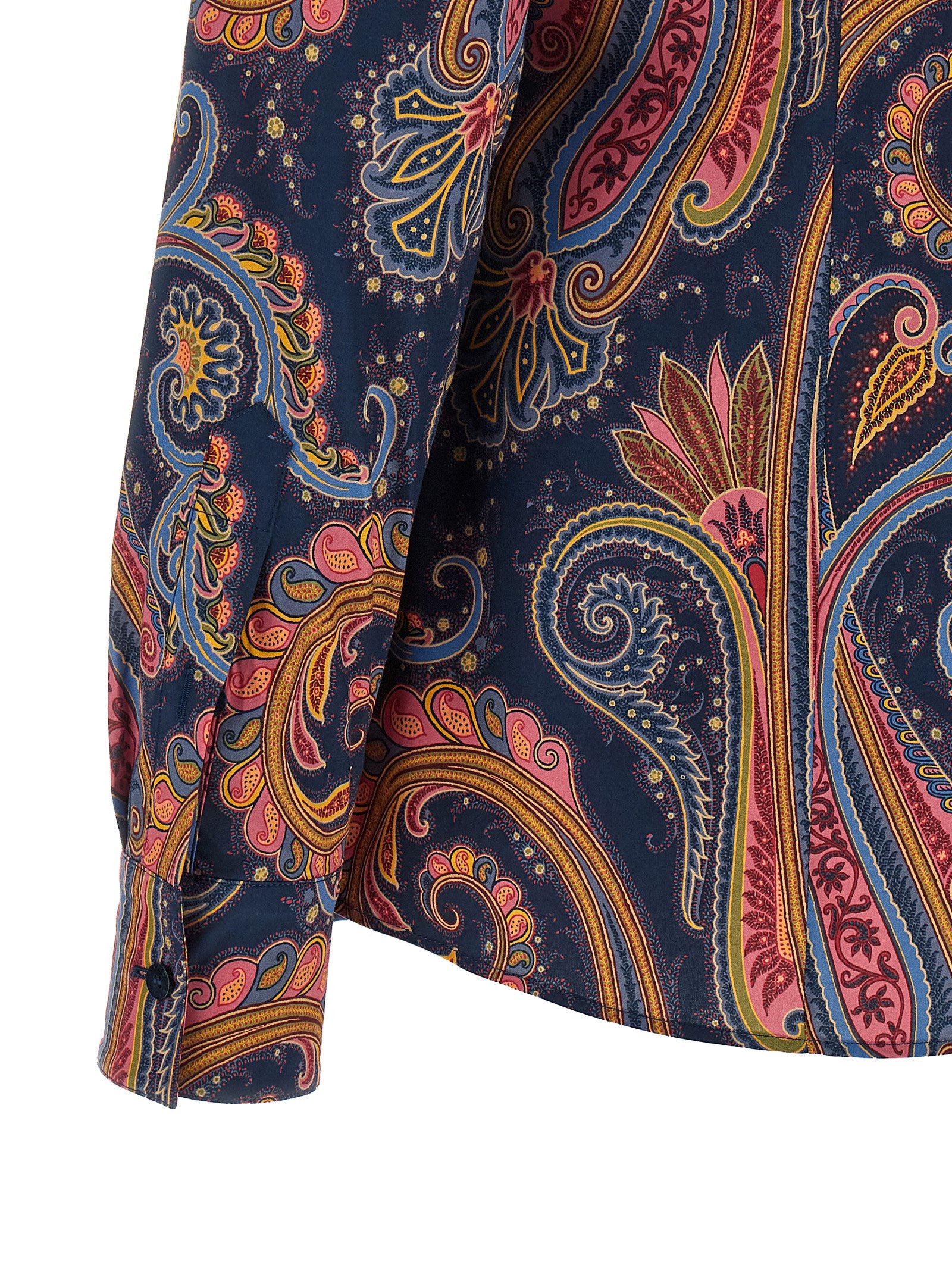 Etro Blue Cotton Blouse