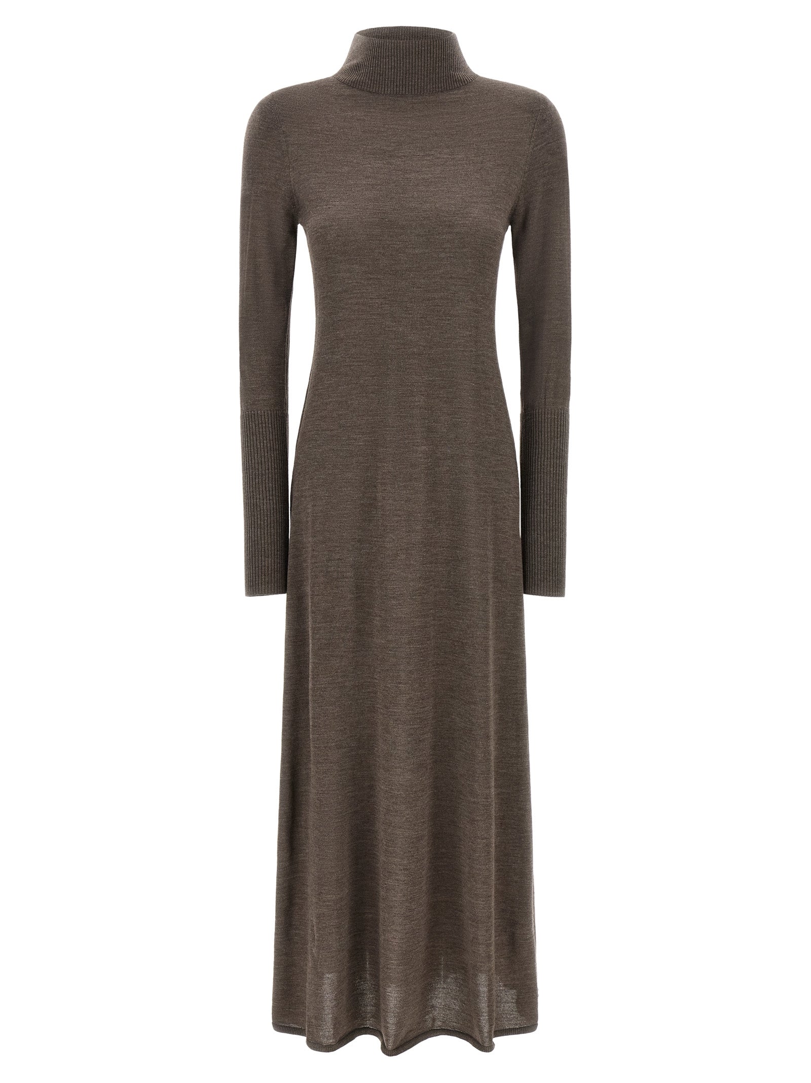 PINKO Beige Wool Long Dress