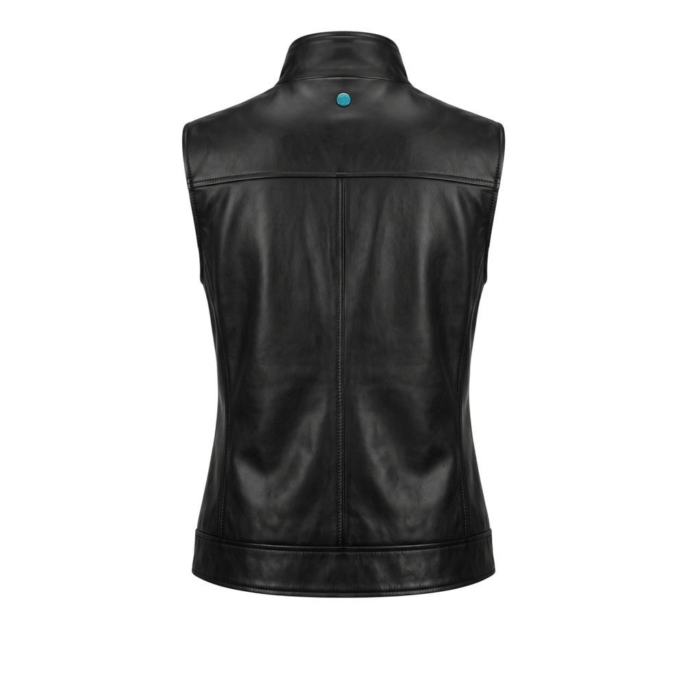 Trussardi Jeans Black Polyester Women Jacket