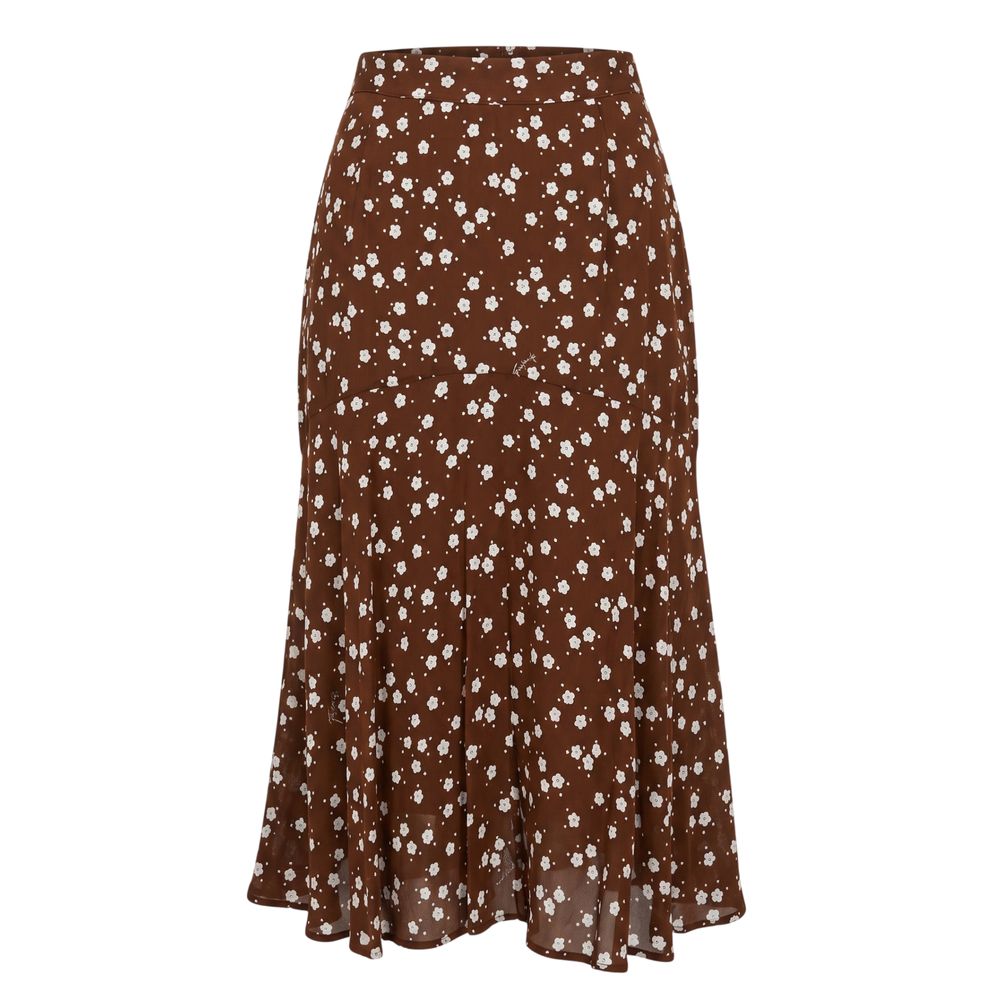 Trussardi Jeans Brown Viscose Women Skirt