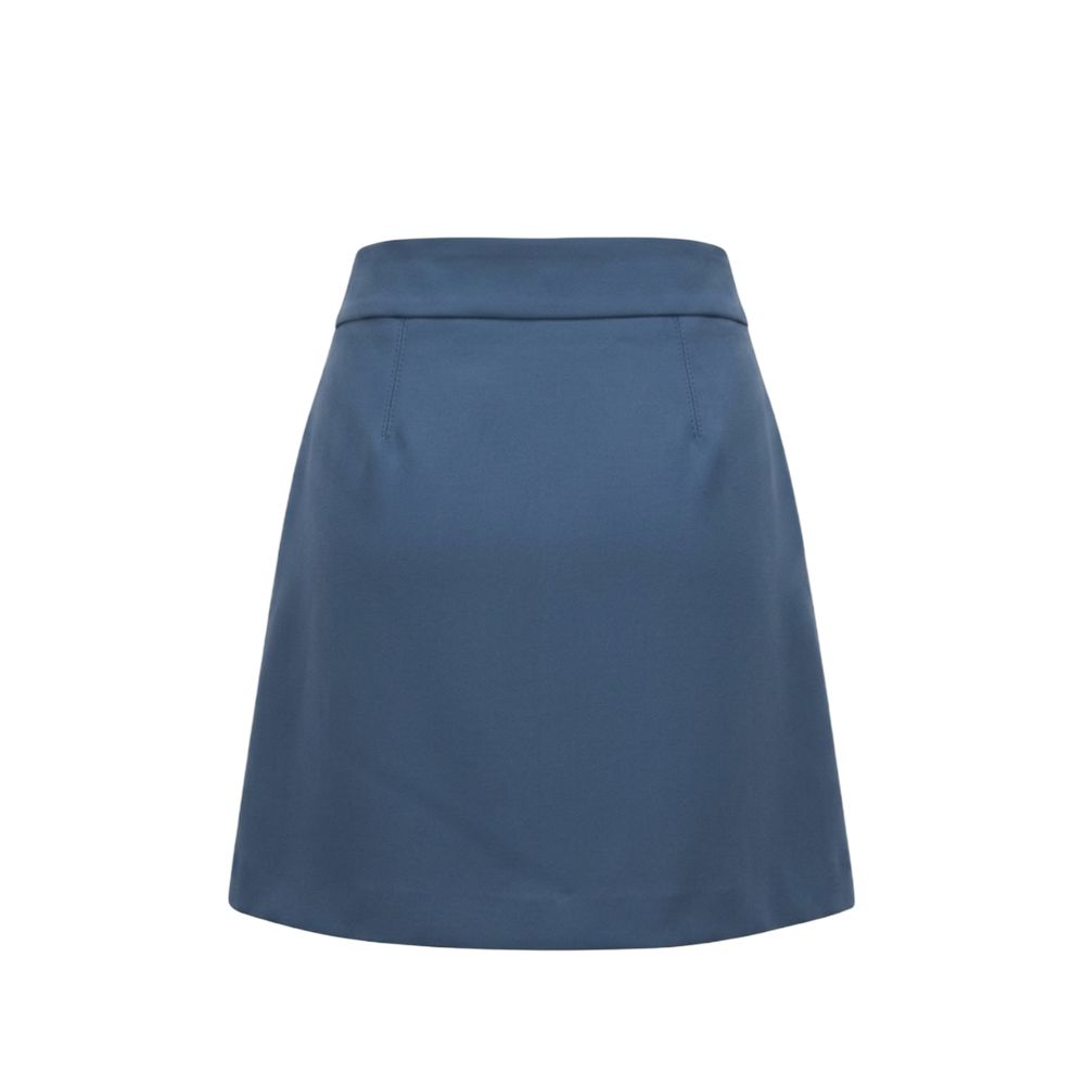 Trussardi Jeans Blue Polyester Women Skirt