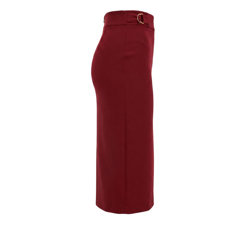 Trussardi Jeans Red Polyester Women Skirt