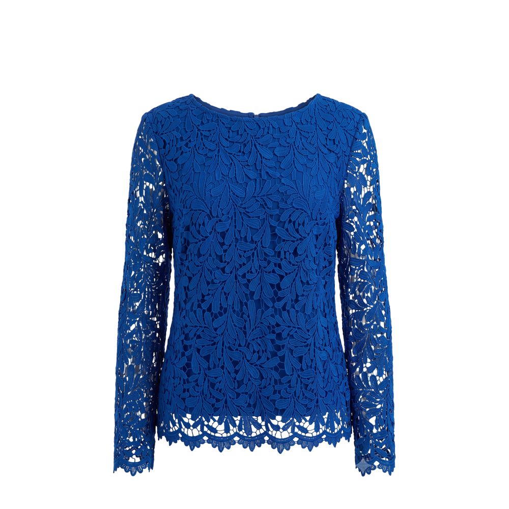 Trussardi Jeans Blue Polyester Women Shirt