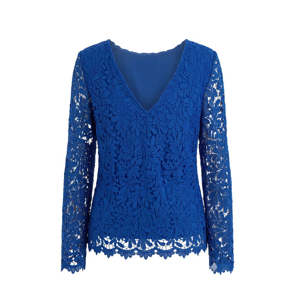 Trussardi Jeans Blue Polyester Women Shirt