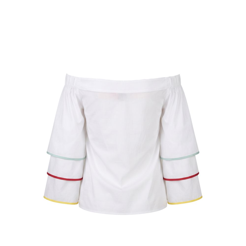 Trussardi Jeans White Cotton Women Shirt