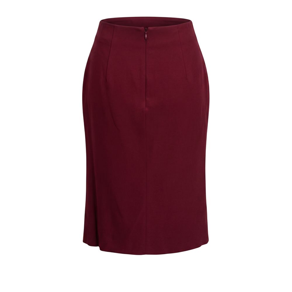 Trussardi Red Acetate Women Skirt
