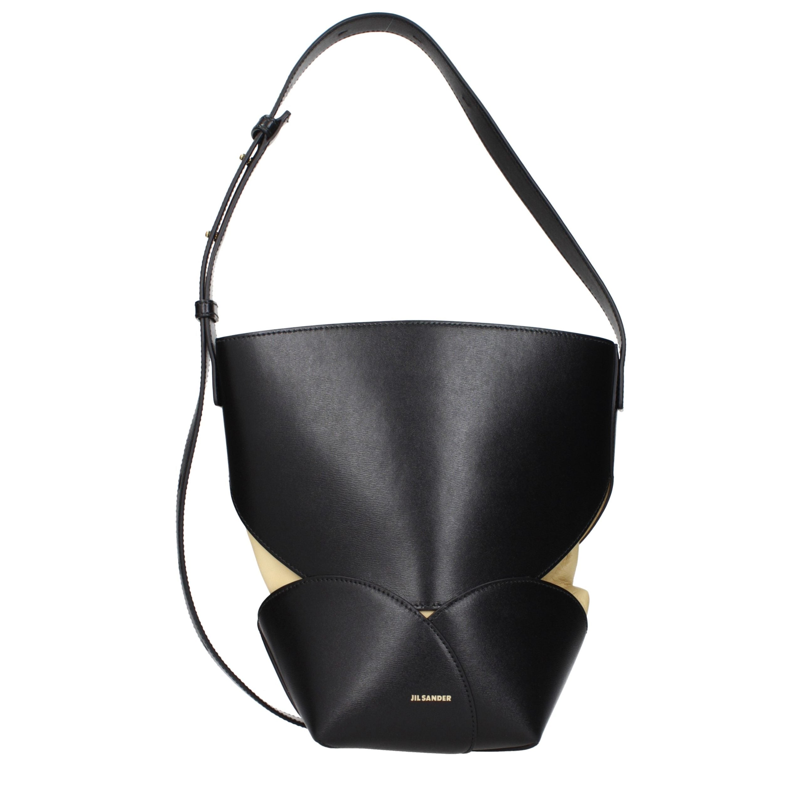 Jil Sander Black Leather Crossbody Bag