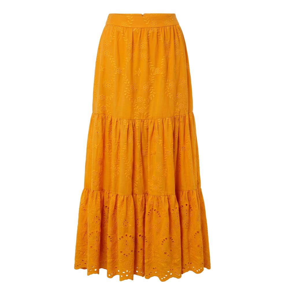 Trussardi Jeans Orange Polyester Women's Skirt