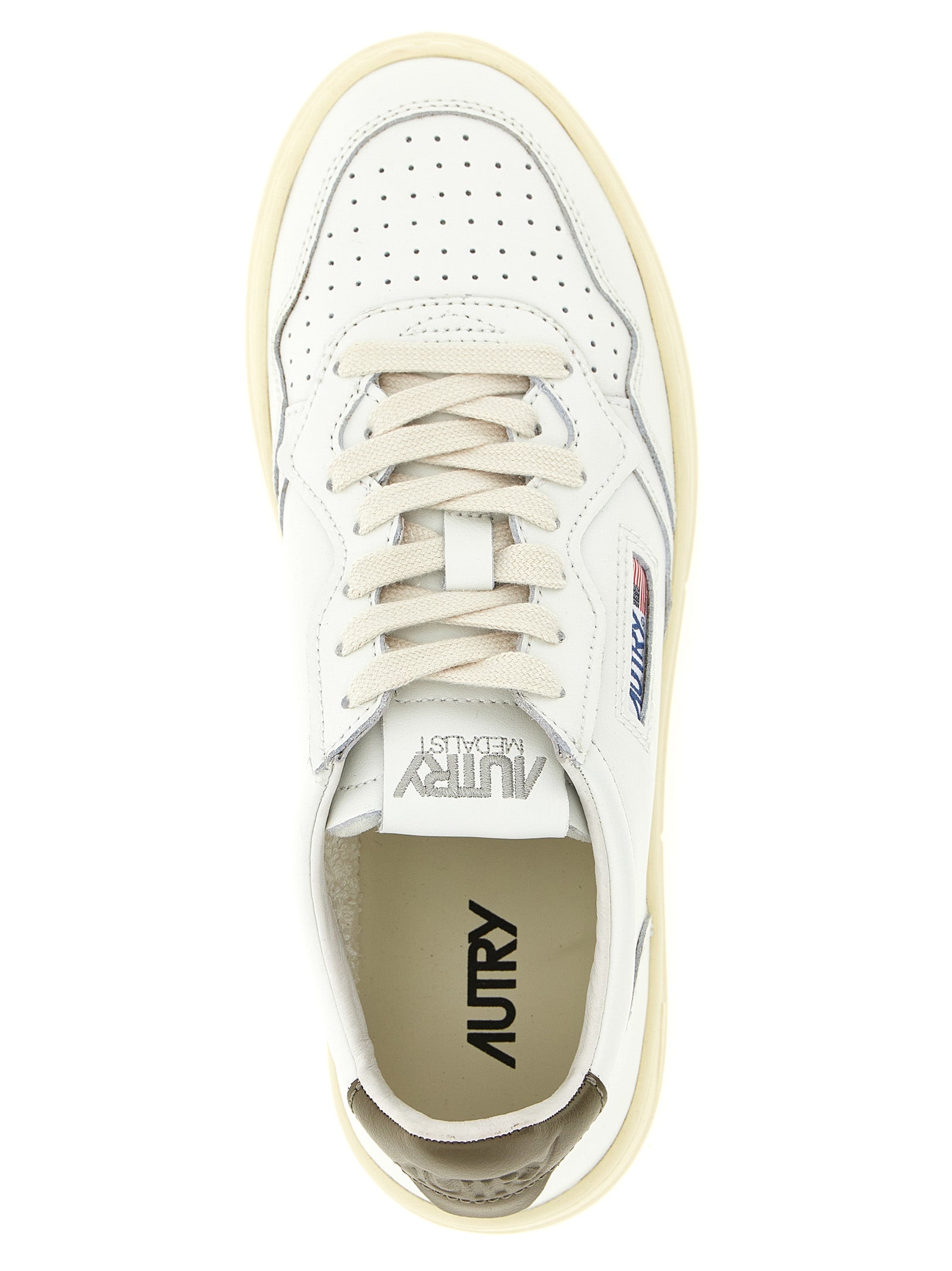 Autry Bicolor Cowhide Low Top Sneakers