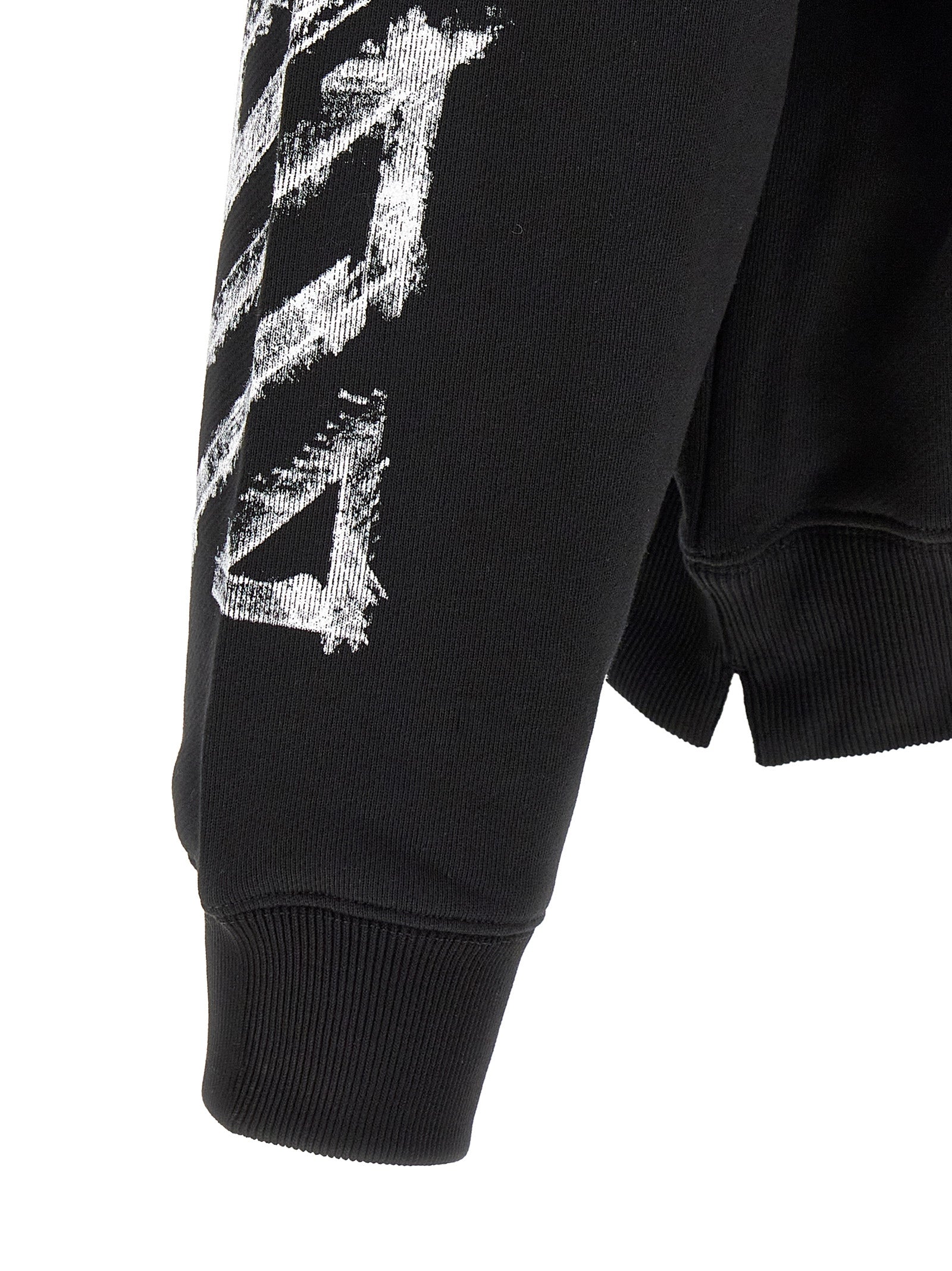 Off-White Black Cotton Sweatshirt