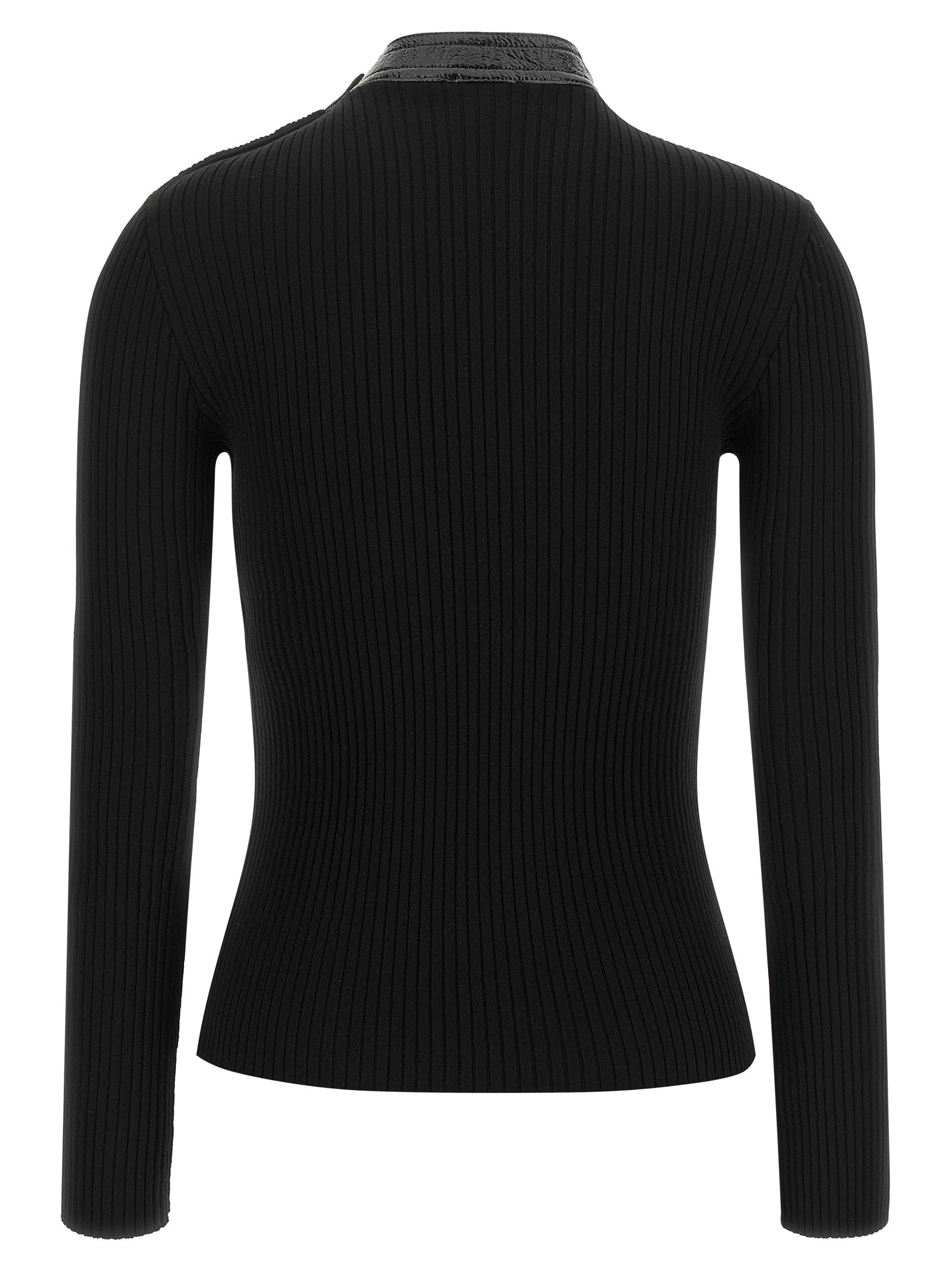 Courrèges Black Viscose Cardigan