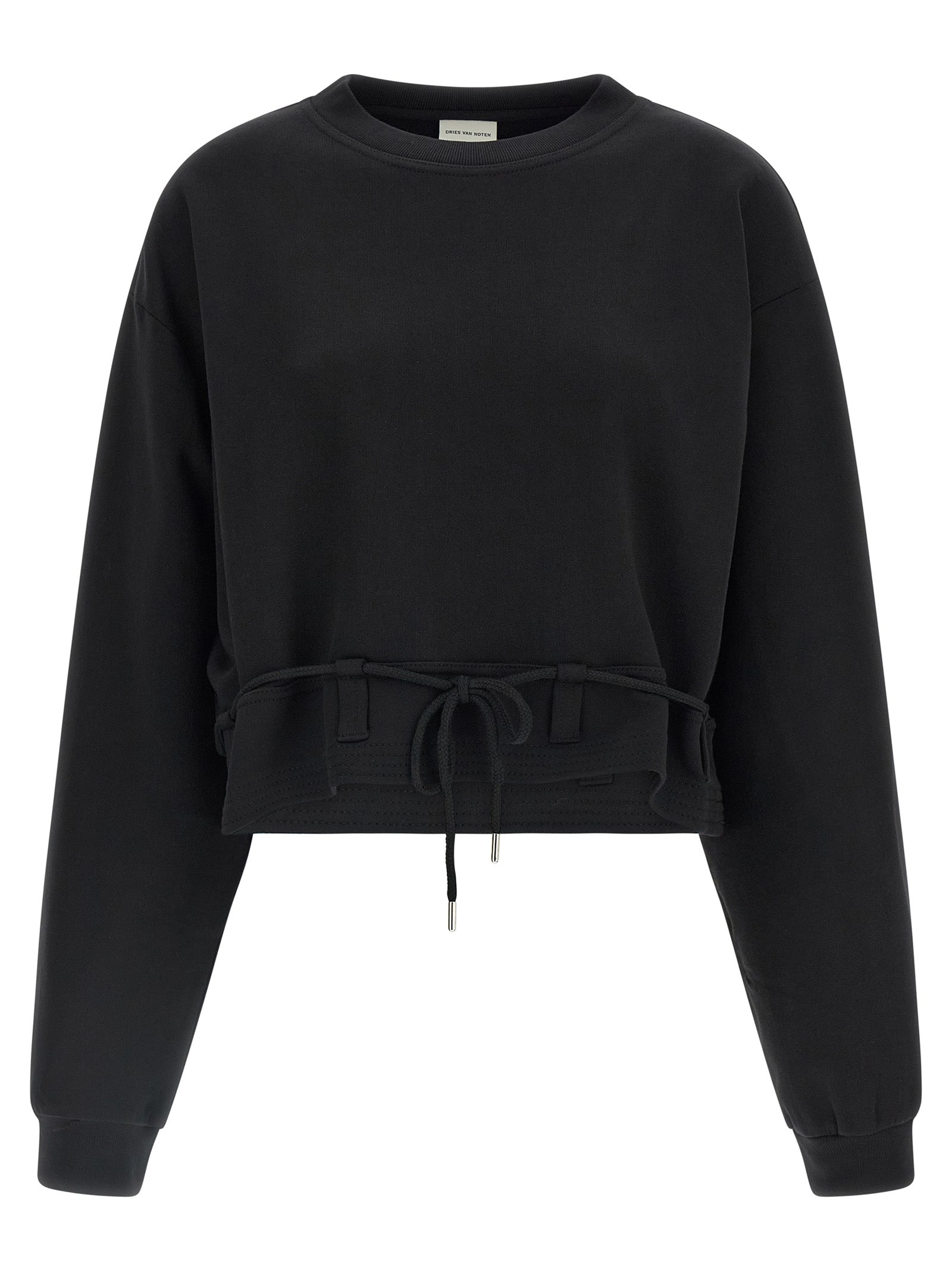 Dries Van Noten Black Cotton Sweatshirt