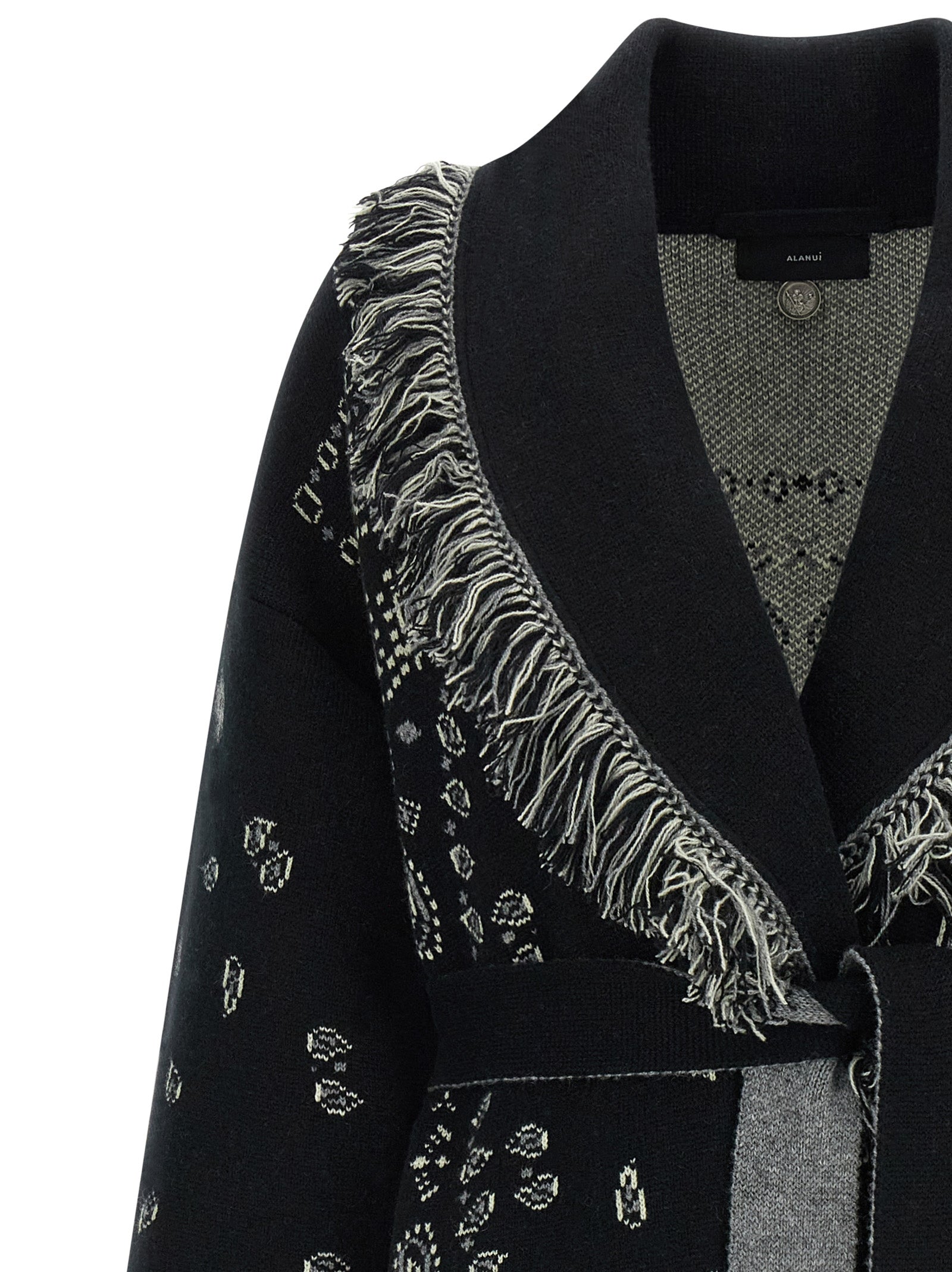 Alanui Black Cashmere Cardigan