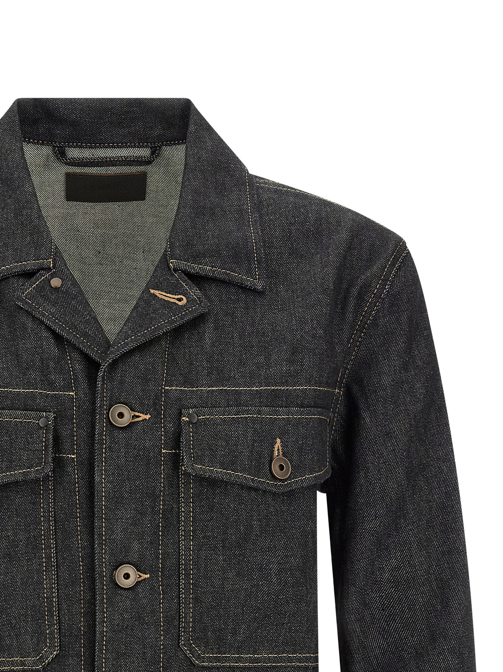 Lemaire Blue Cotton Denim Jacket