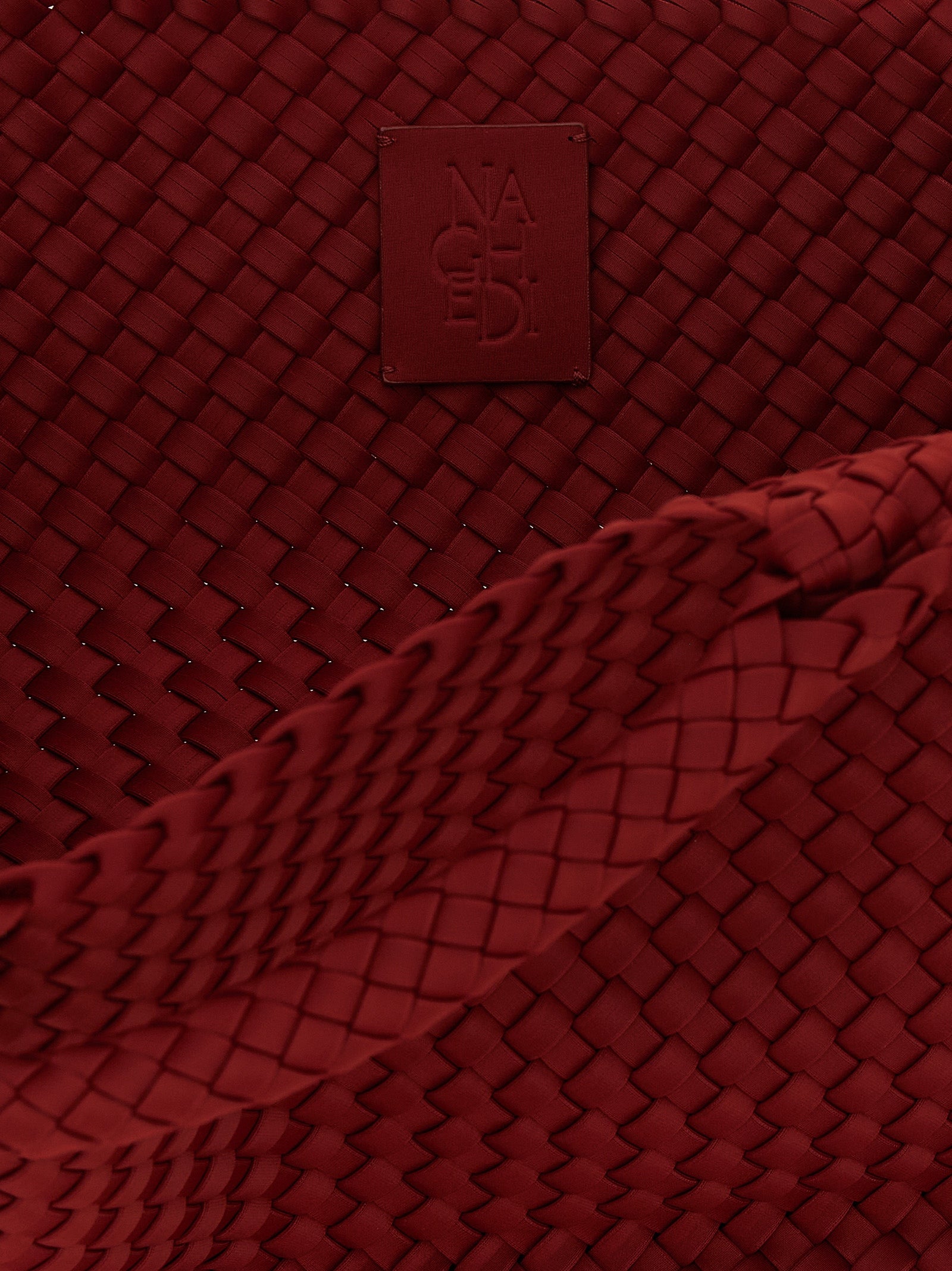 NAGHEDI Red Nylon Handbag