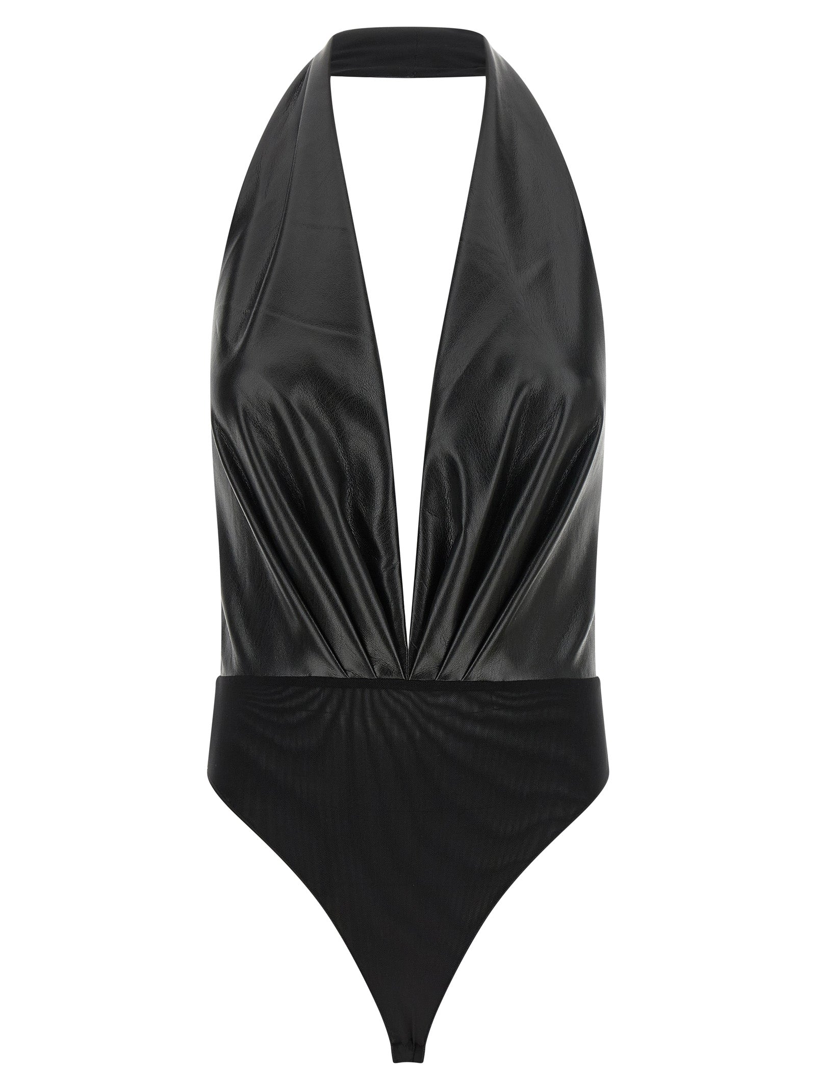 The Andamane Black Polyester Bodysuit