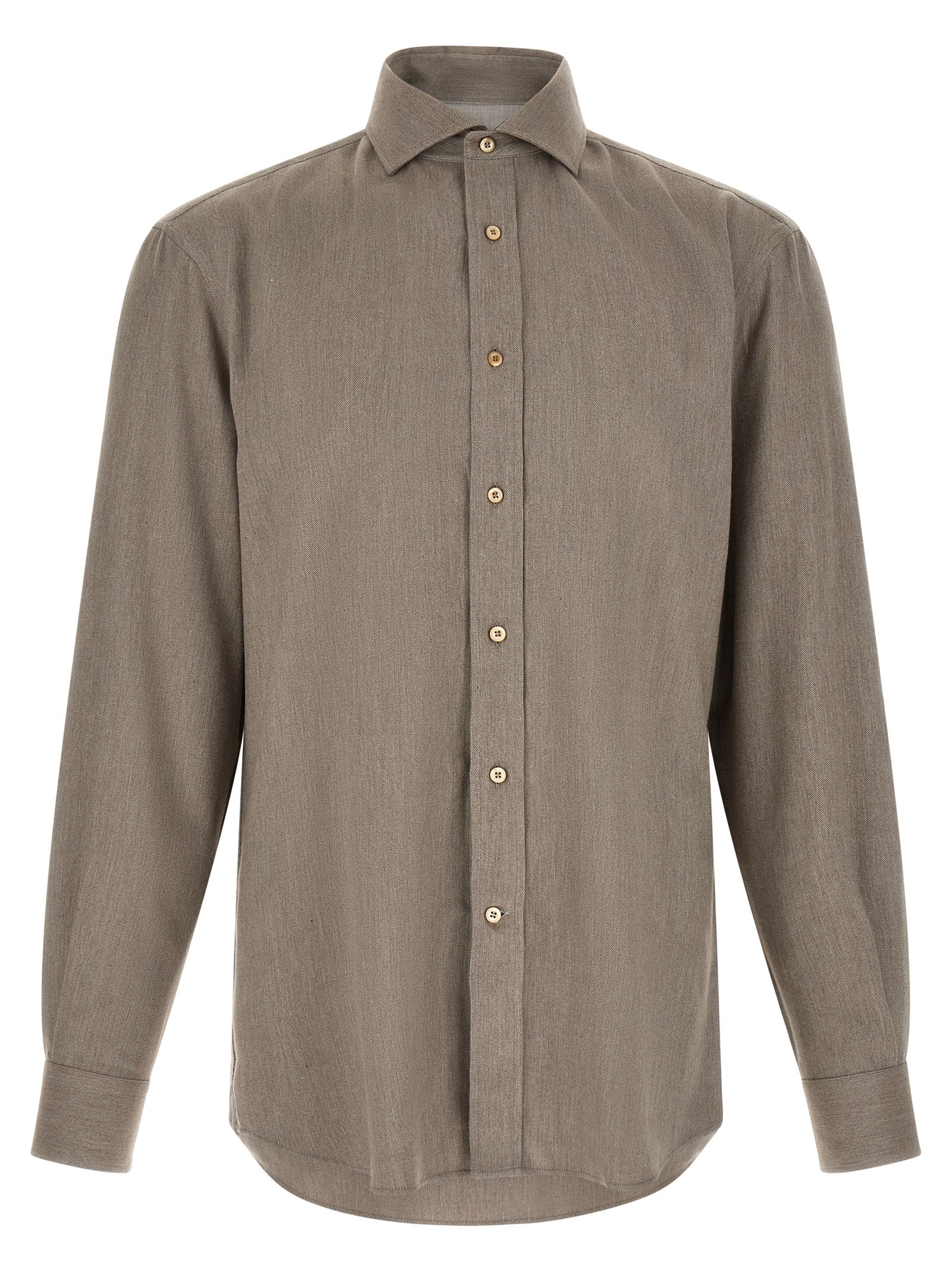 Brunello Cucinelli Gray Cotton Blouse