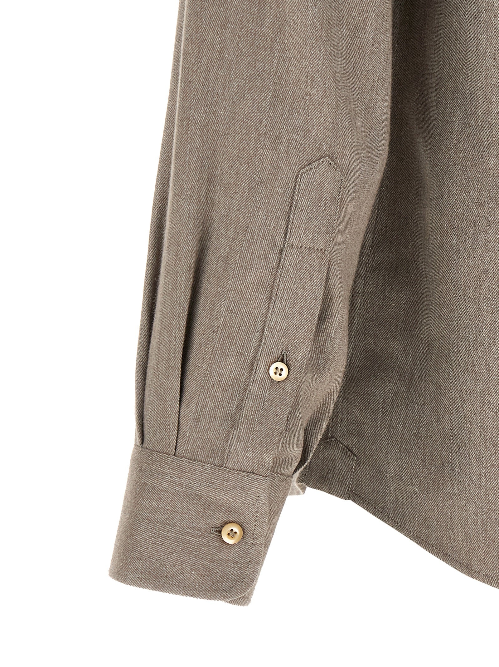 Brunello Cucinelli Gray Cotton Blouse