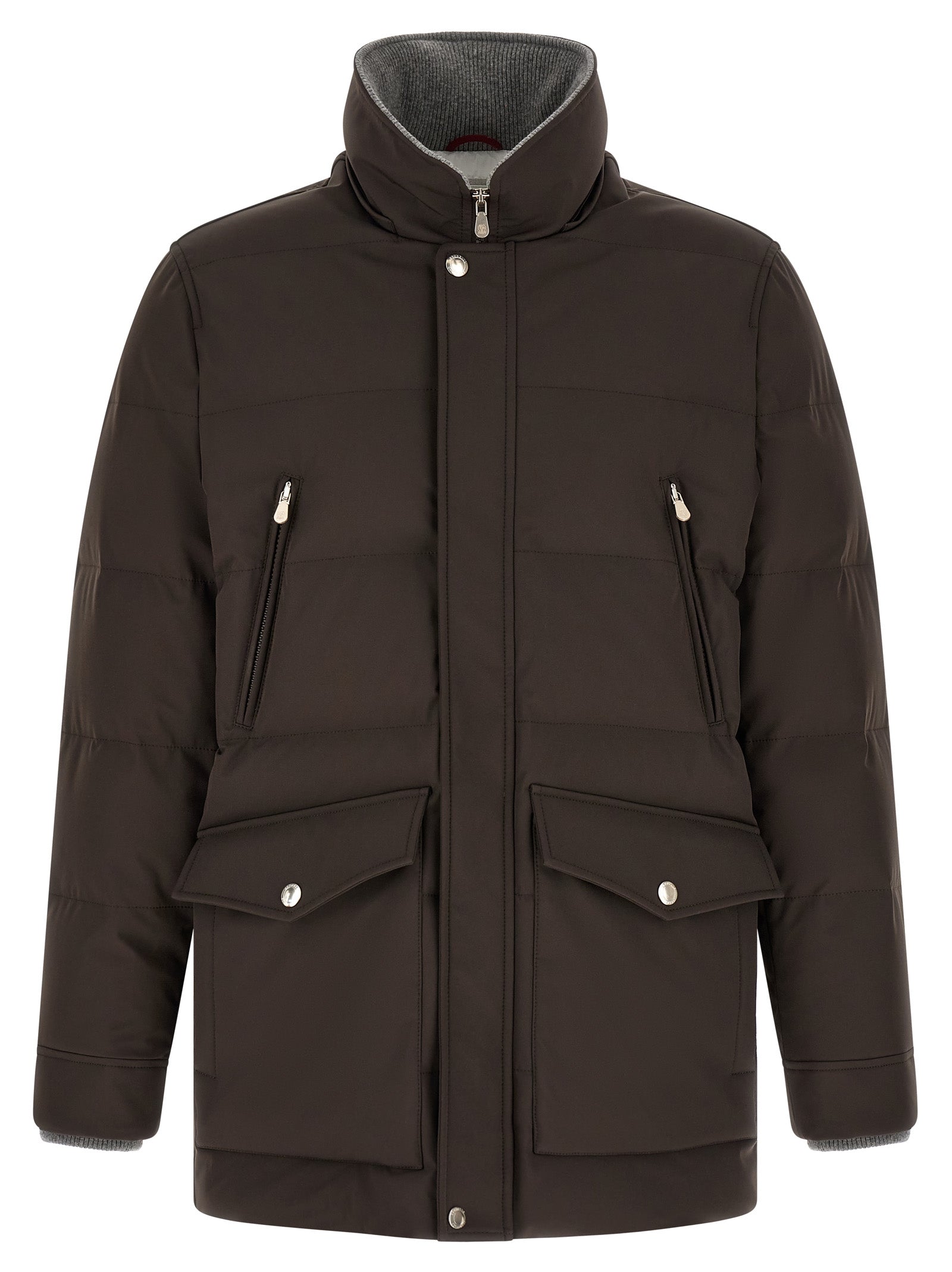 Brunello Cucinelli Brown Polyamide Parka
