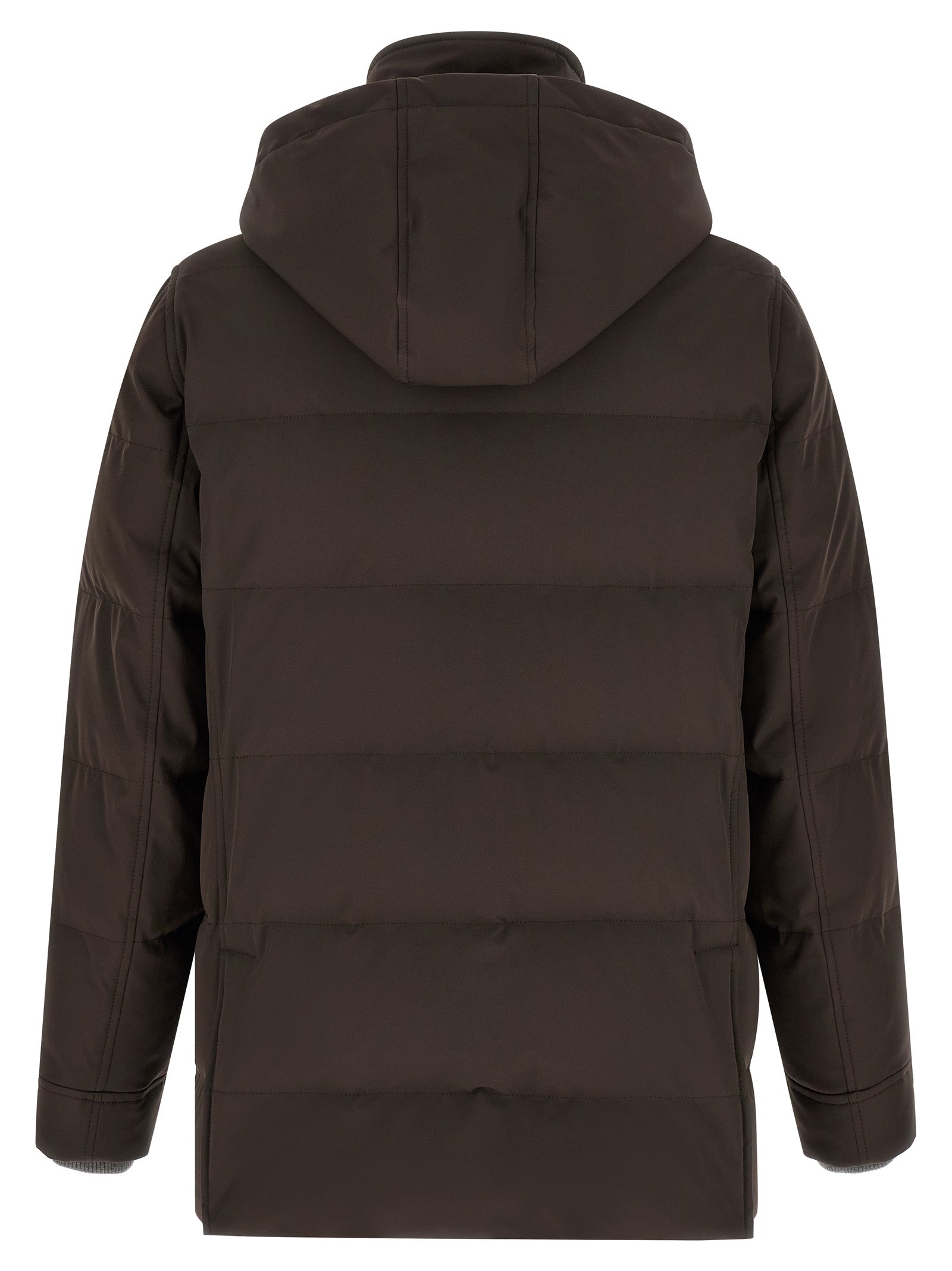Brunello Cucinelli Brown Polyamide Parka