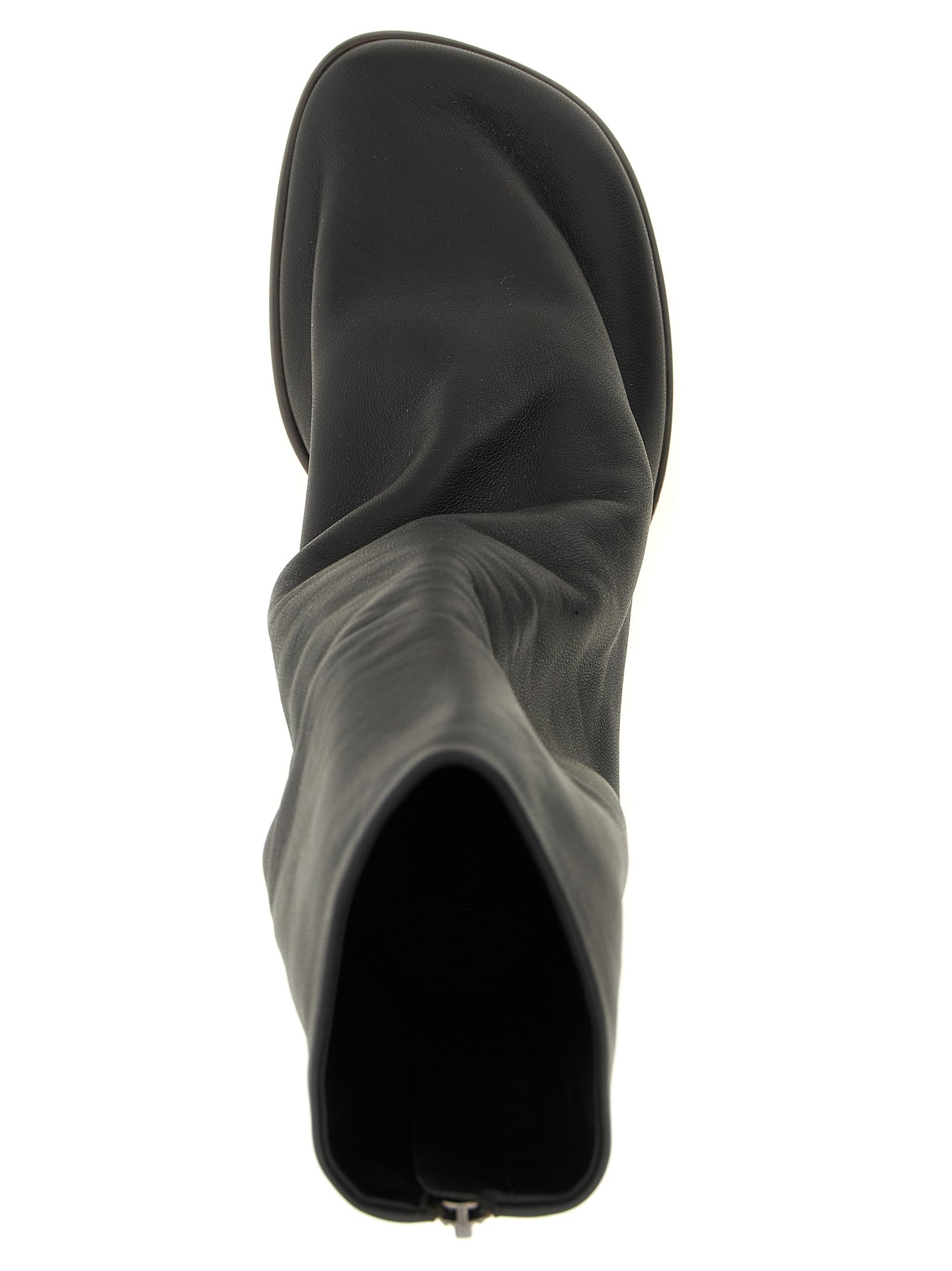 Lemaire Brown Lamb Leather Ankle Boots