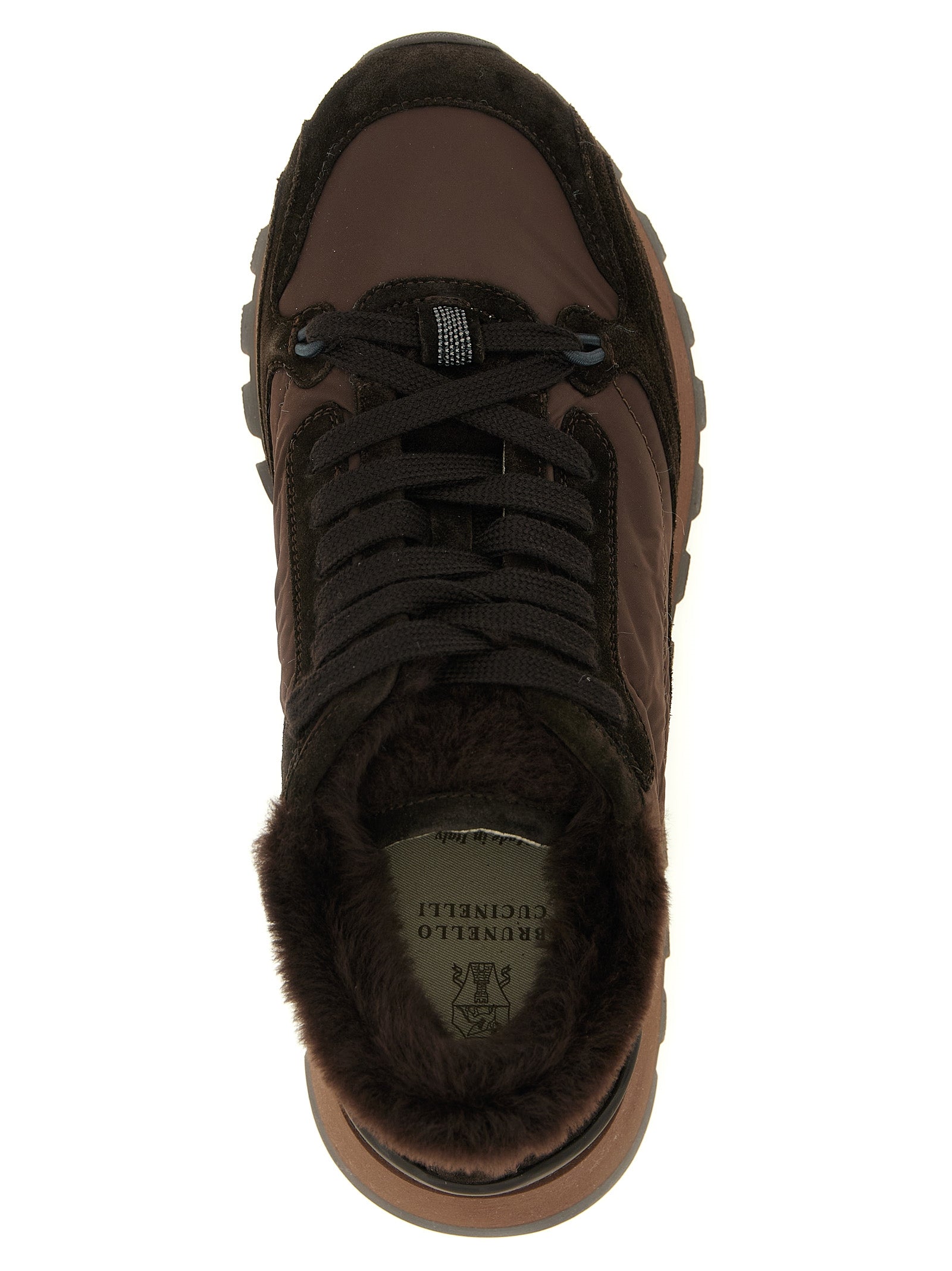 Brunello Cucinelli Black Calfskin Athletic Sneakers