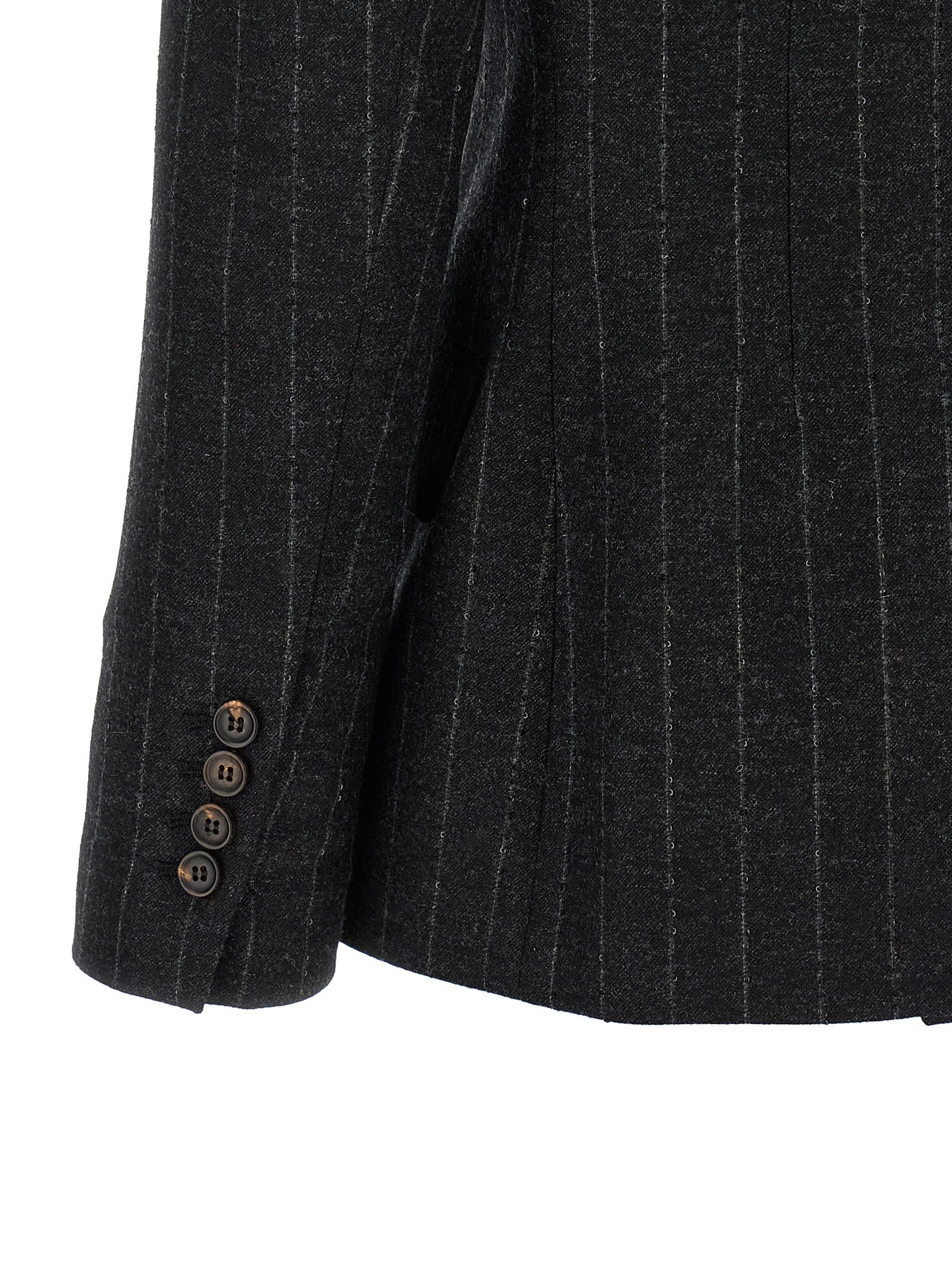 Brunello Cucinelli Gray Virgin Wool Blazer