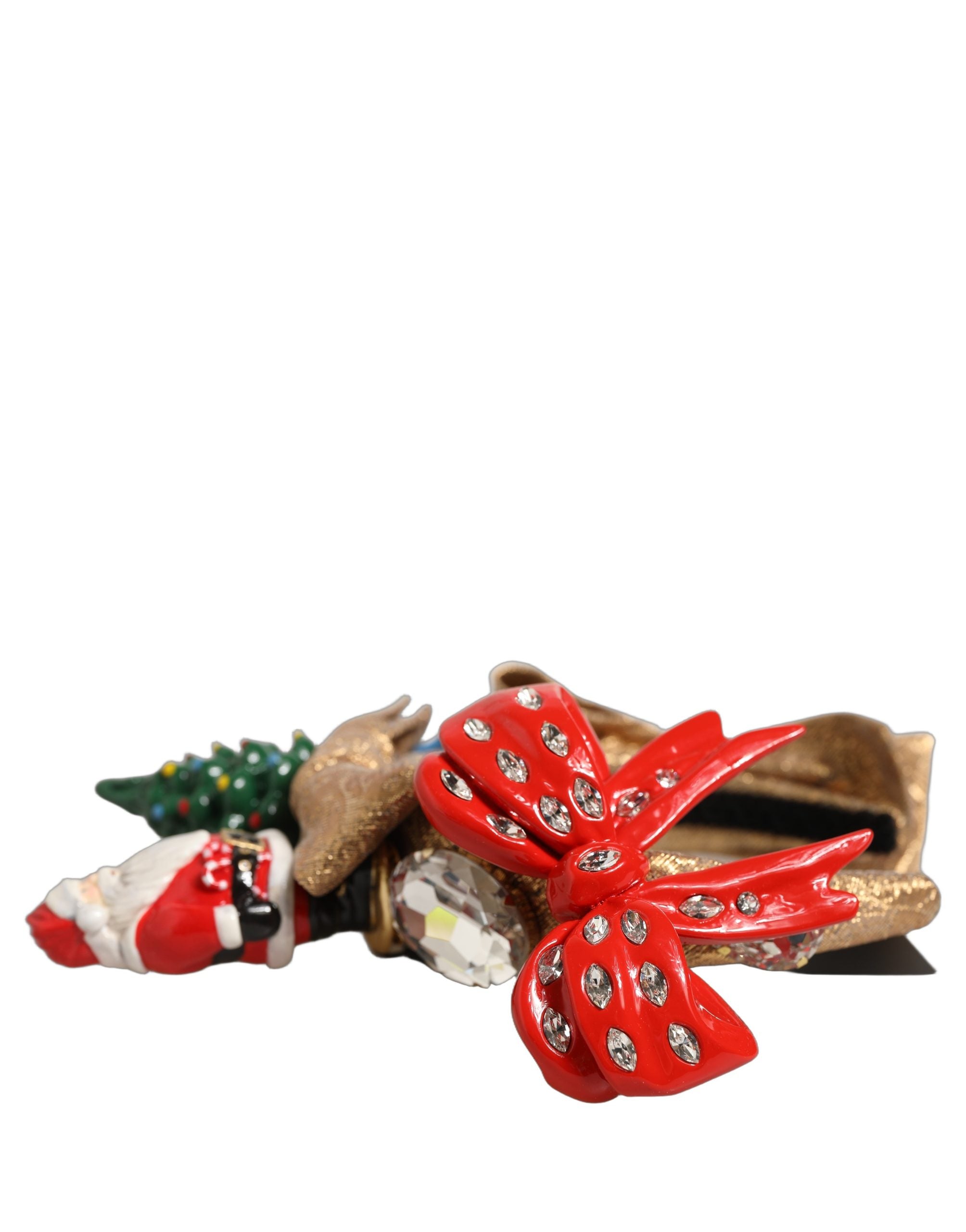 Dolce & Gabbana Multicolor Glittery Christmas Themed Headwear Headband