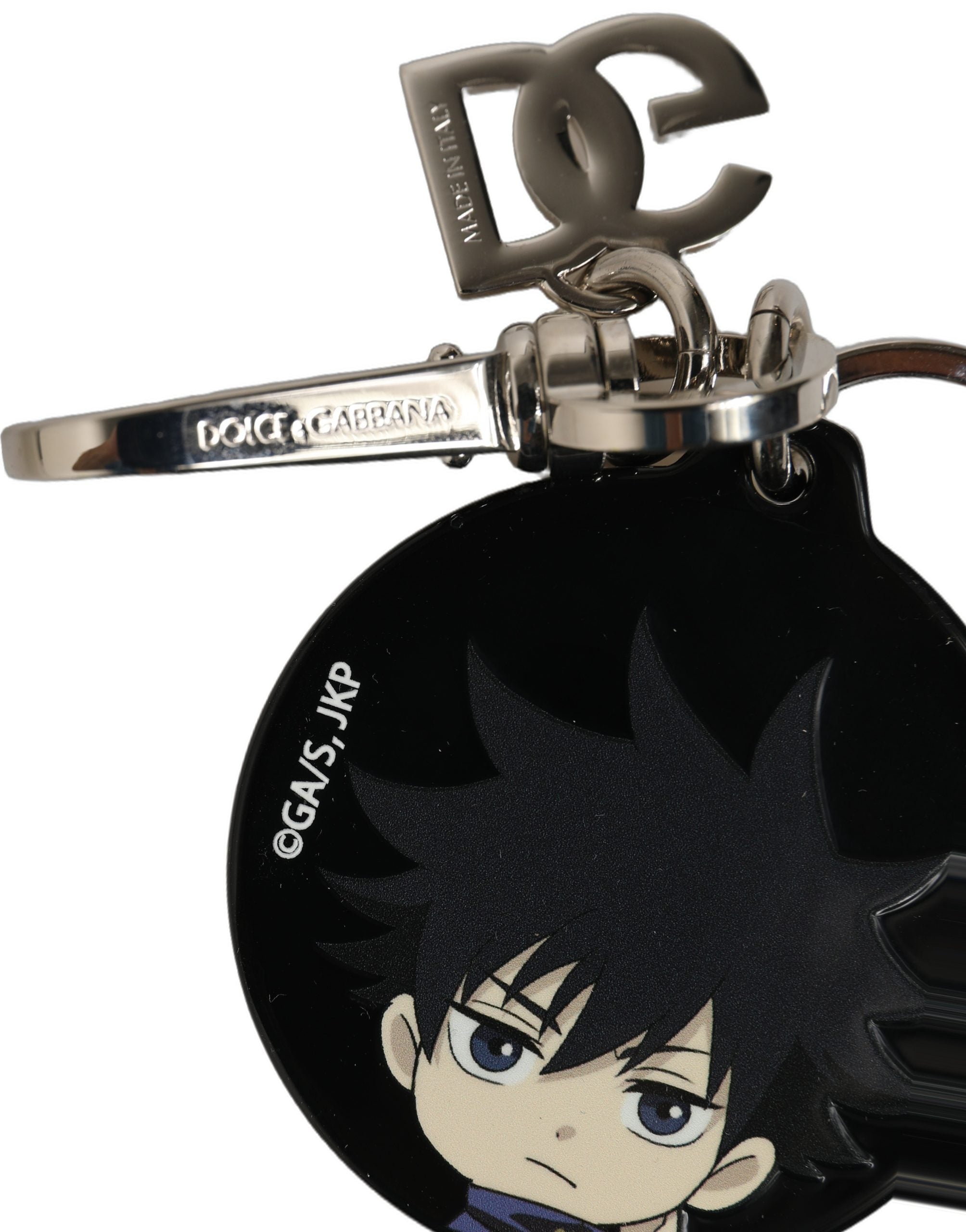 Dolce & Gabbana Black Fushiguro Megumi Charm Metal Keychain Keyring