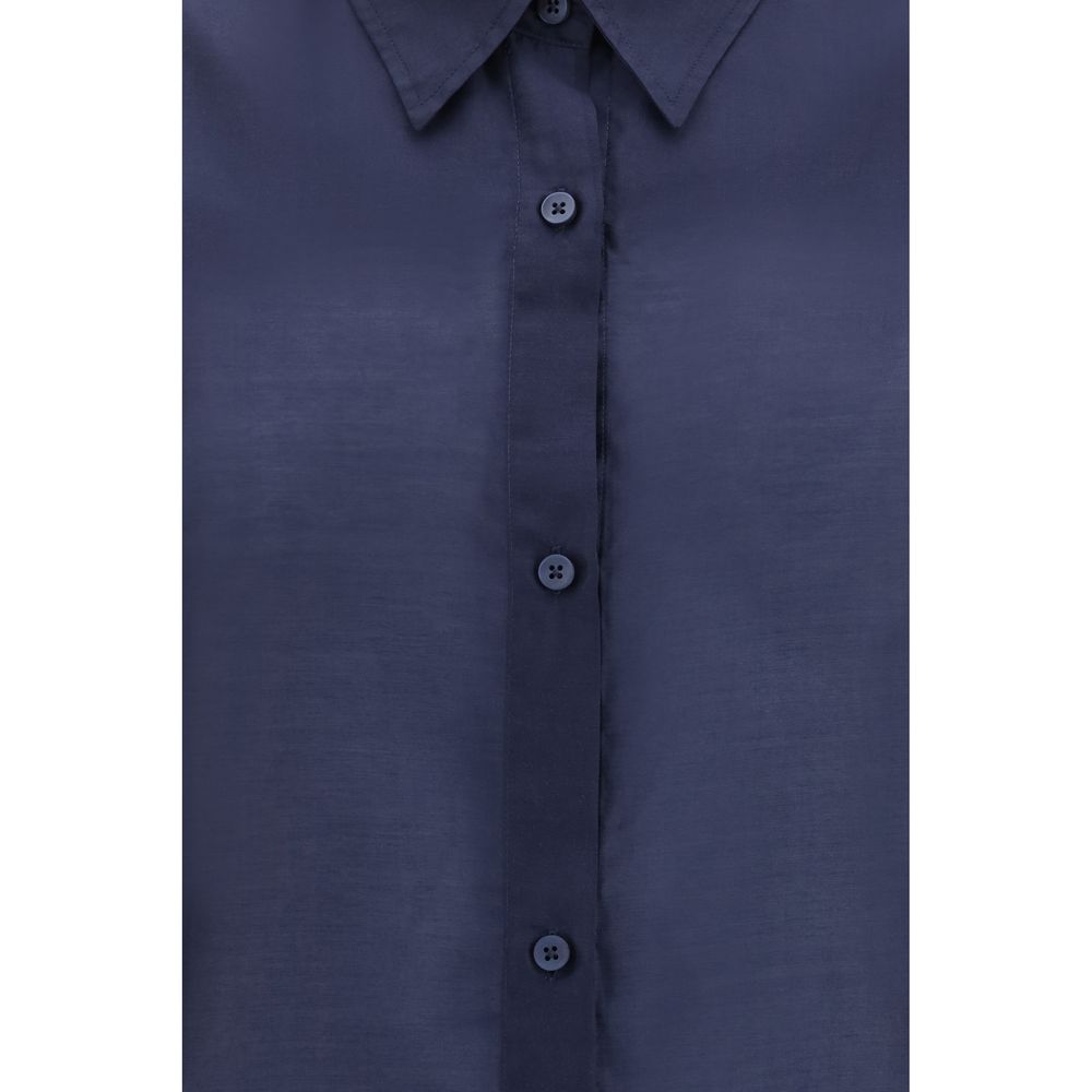 The Latest Blue Wool Oves Aries Dress Shirt