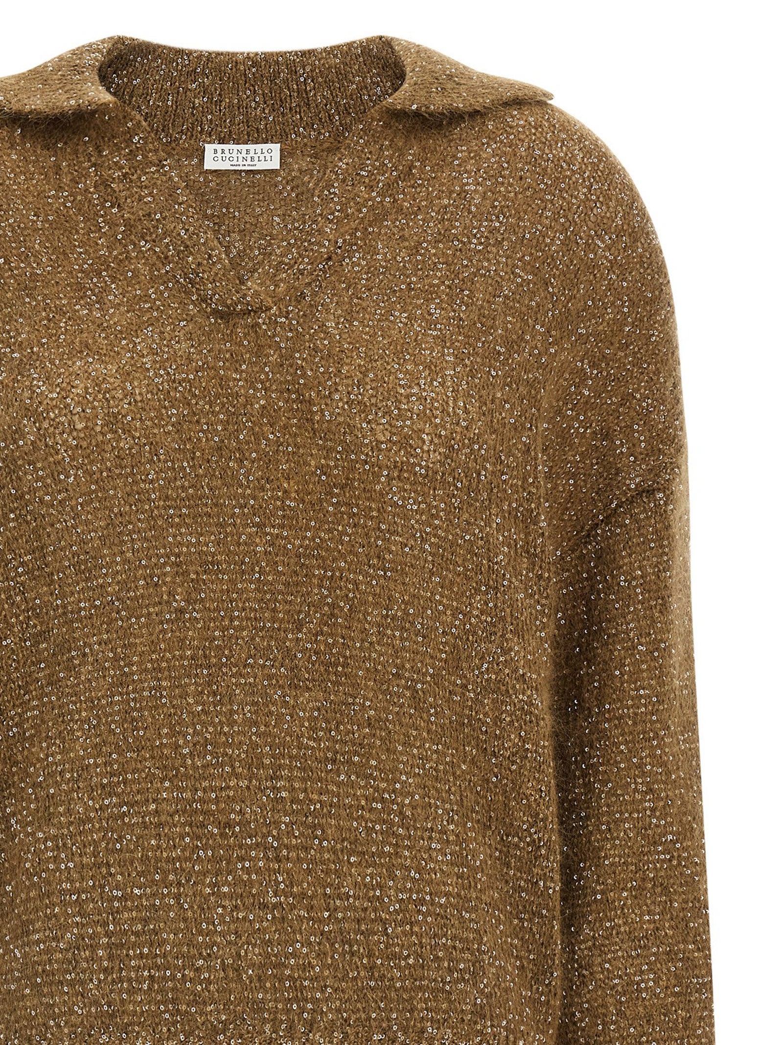 Brunello Cucinelli Brown Polyamide Polo Shirt