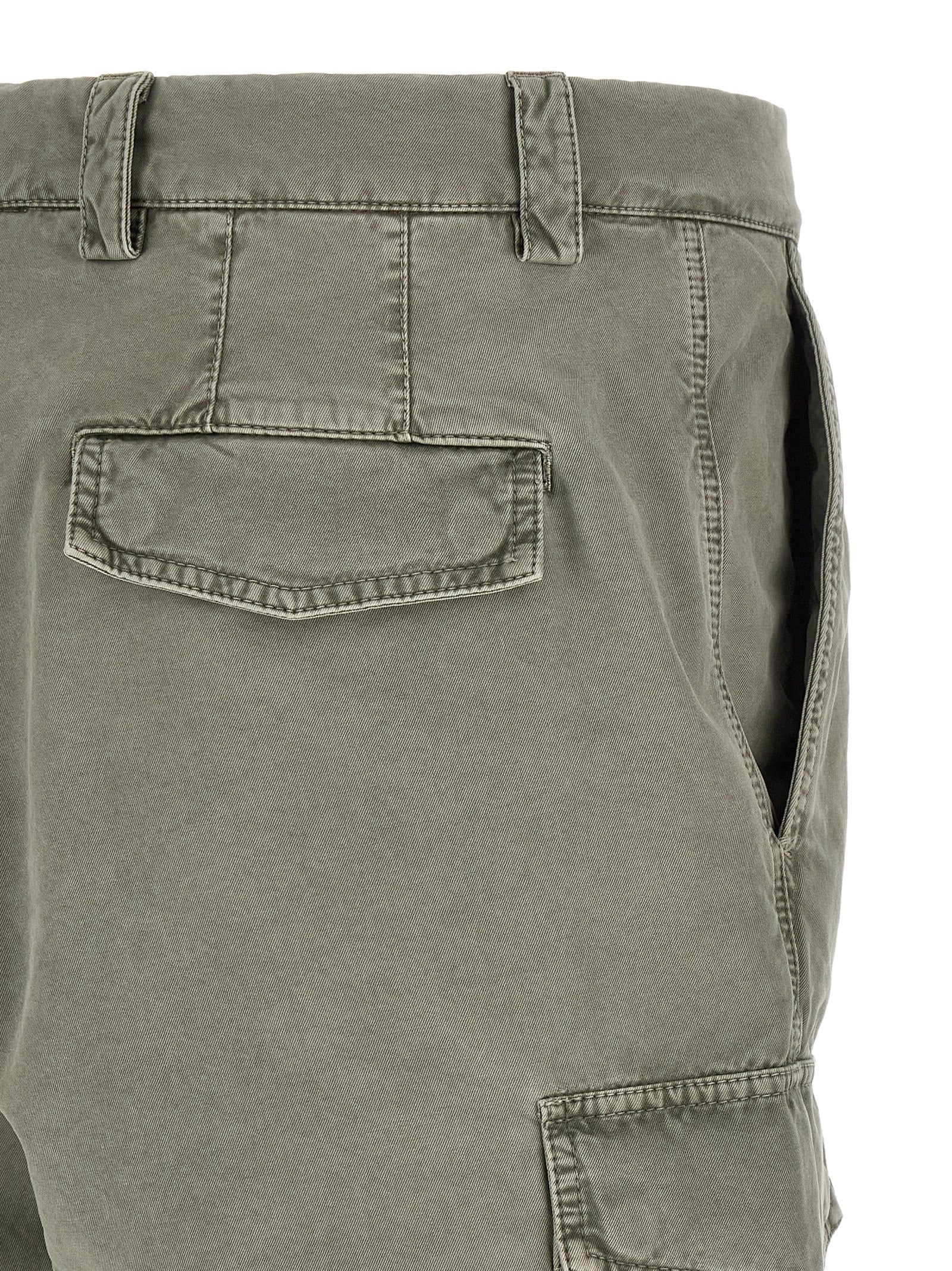 Brunello Cucinelli Bicolor Cotton Cargo Pants