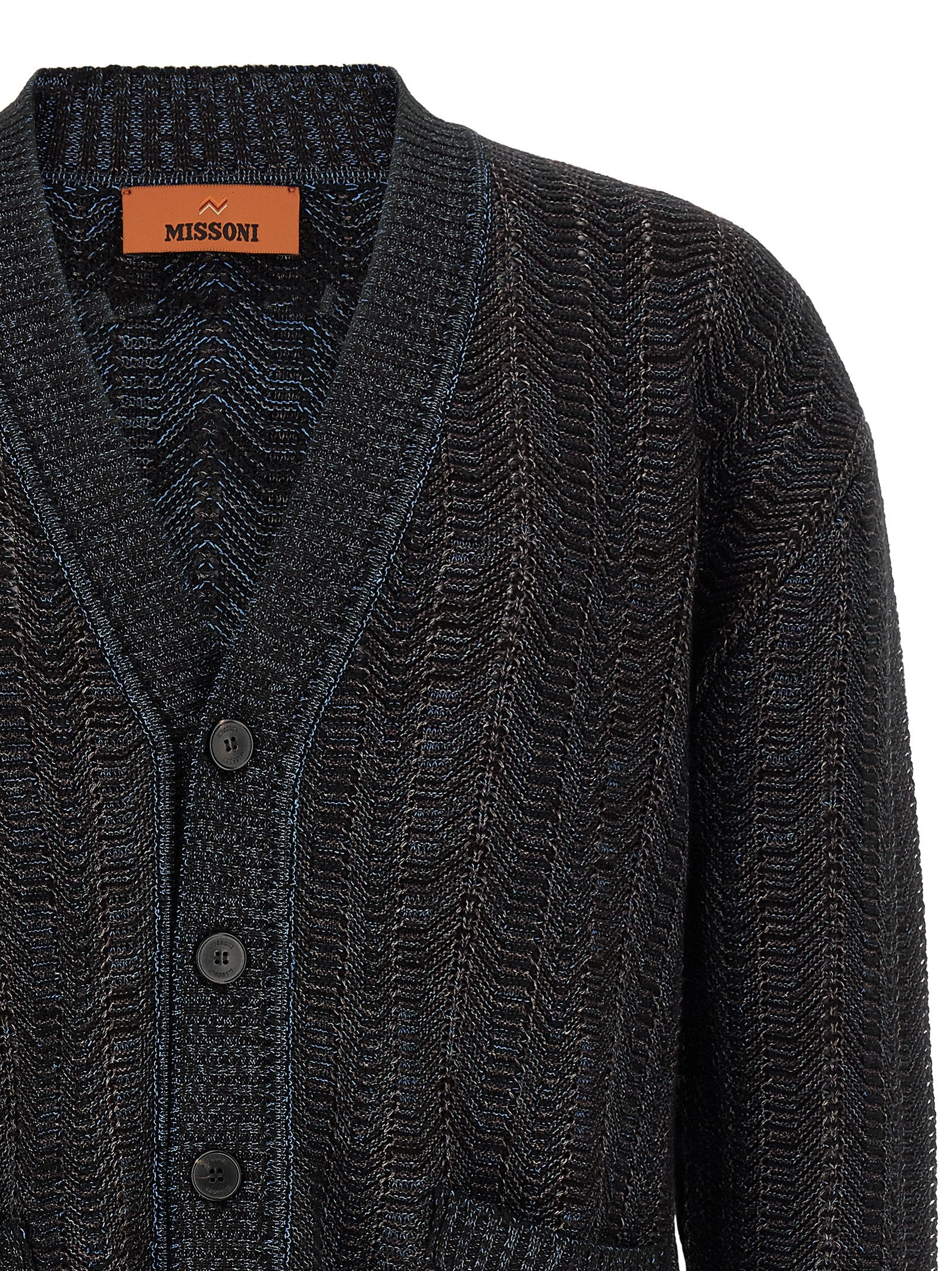 Missoni Blue Viscose Cardigan