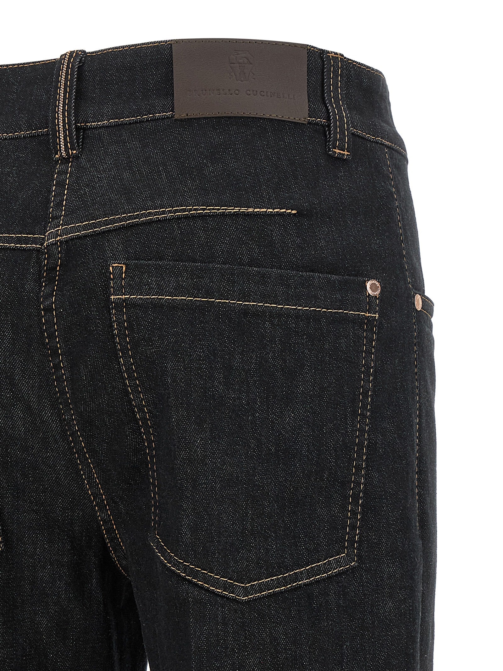 Brunello Cucinelli Blue Cotton Flared Jeans