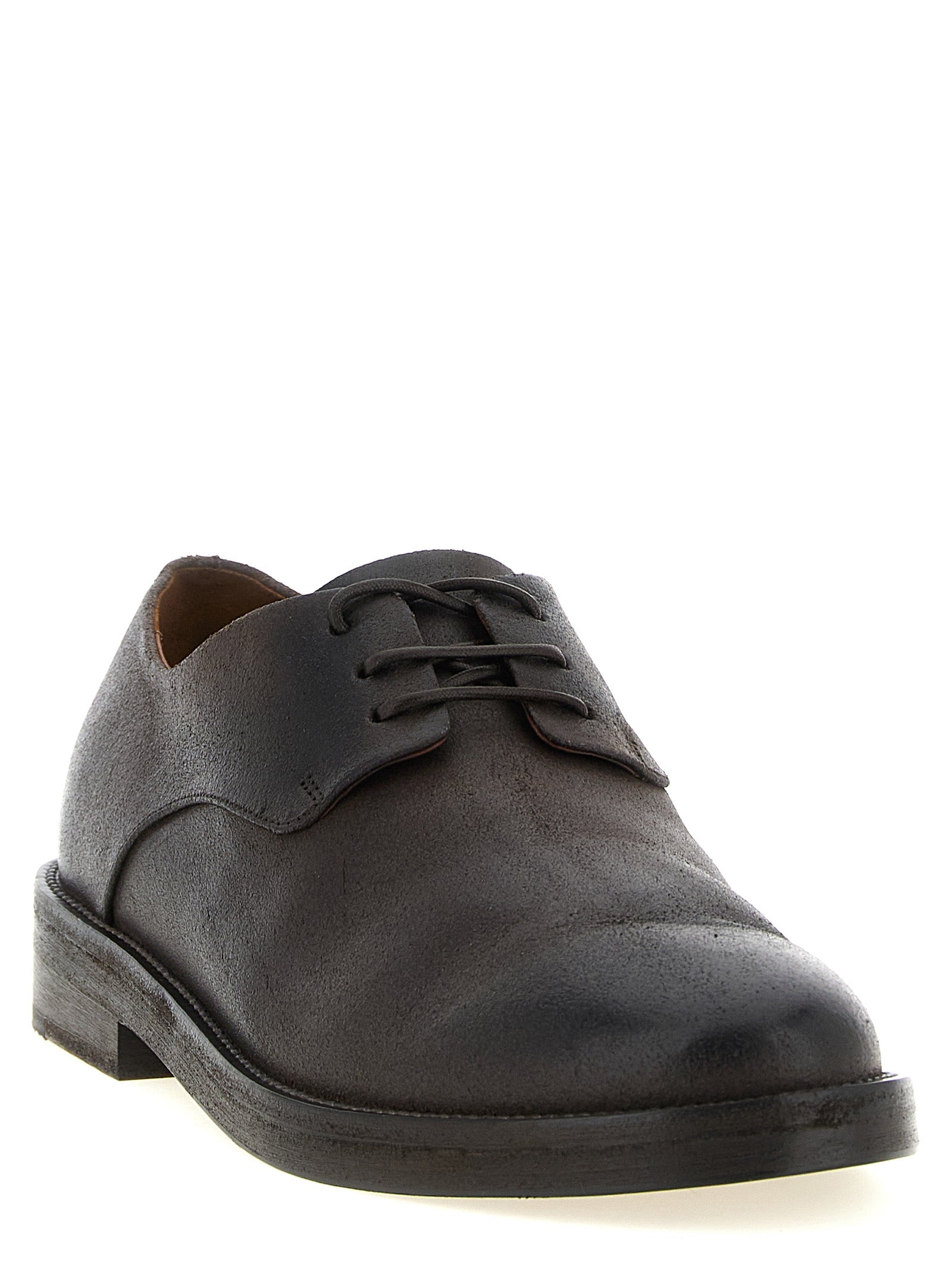 Marsell Brown Calfskin Oxfords And Derbies