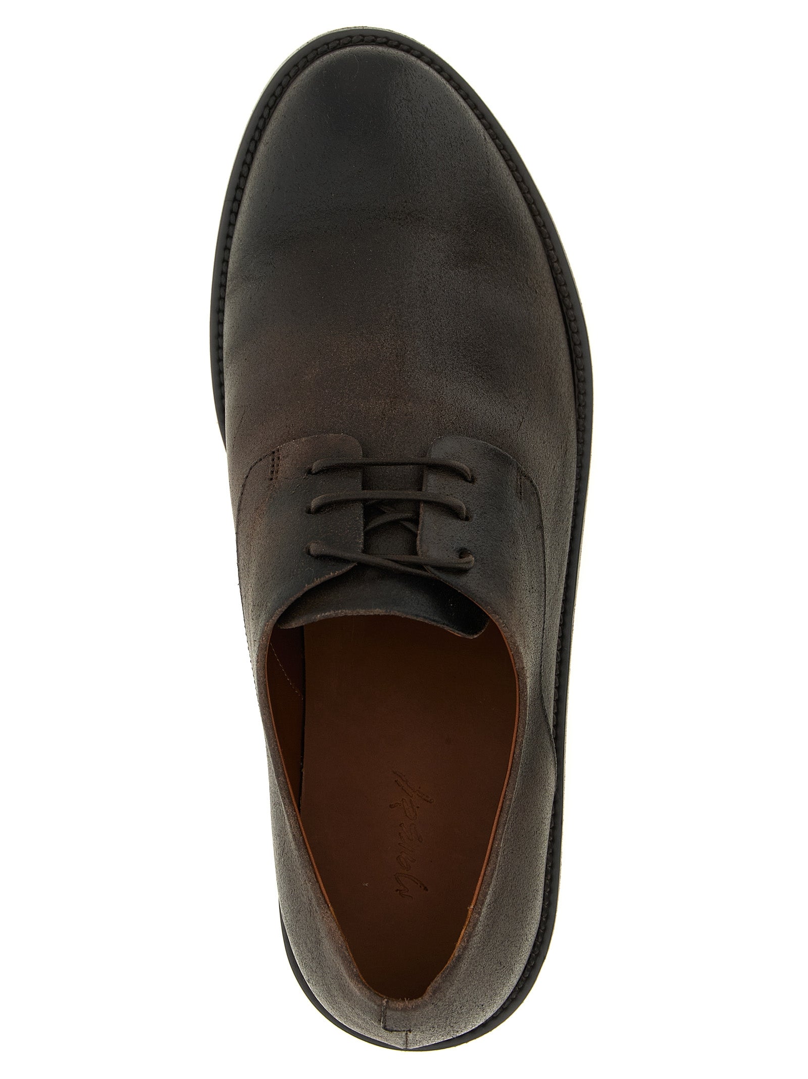 Marsell Brown Calfskin Oxfords And Derbies