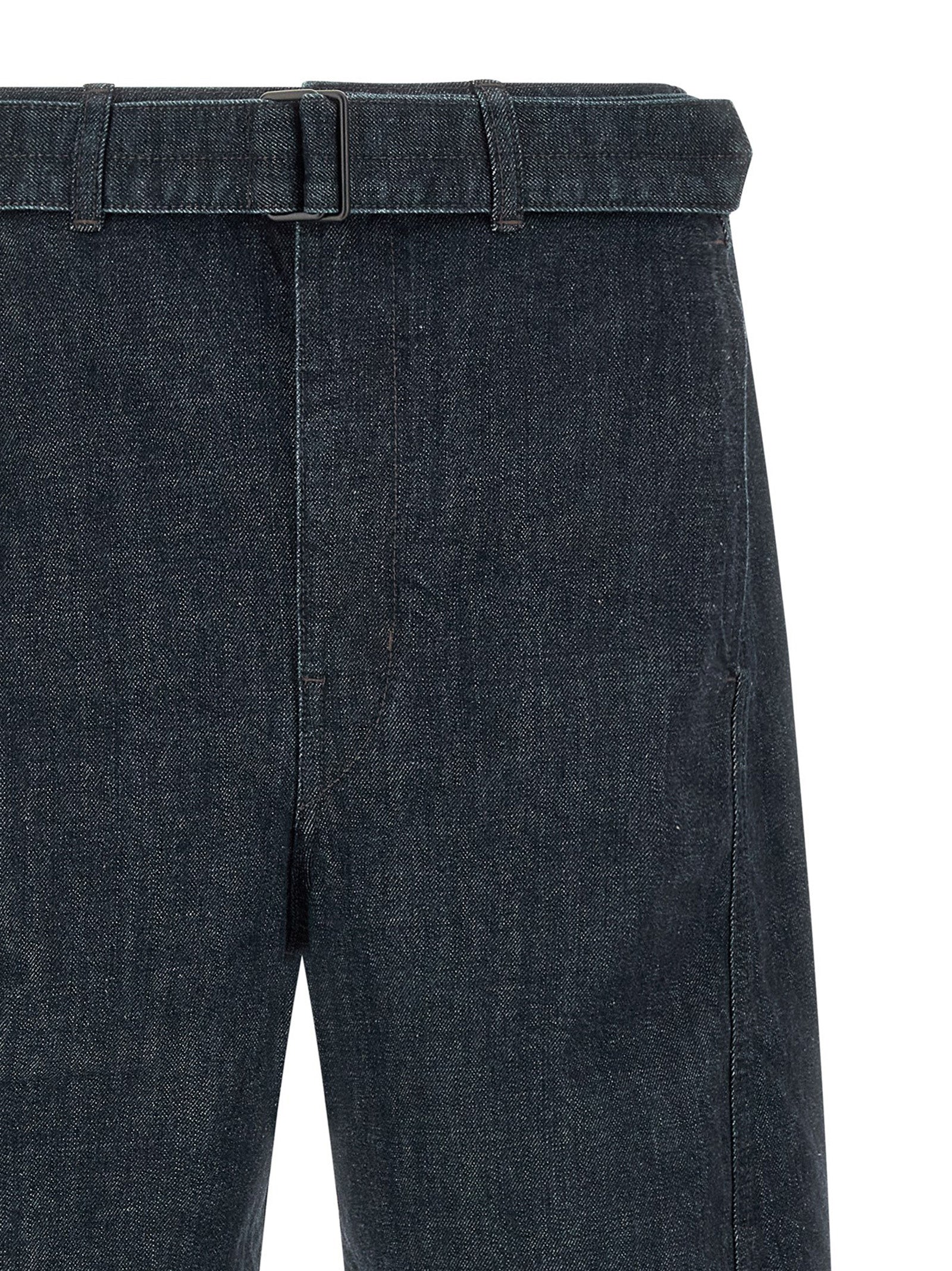 Lemaire Blue Cotton Tapered Jeans