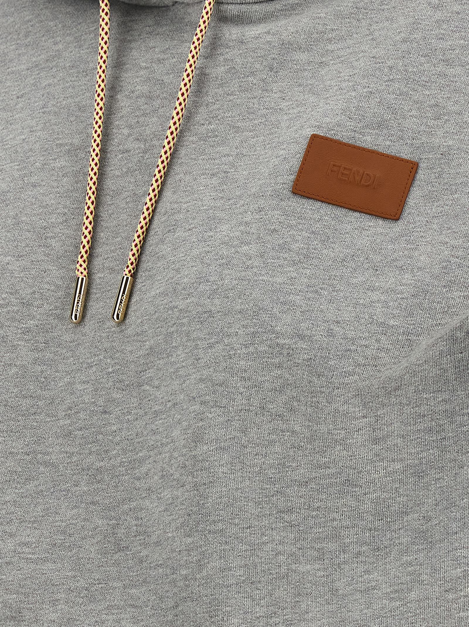 Fendi Gray Cotton Sweatshirt