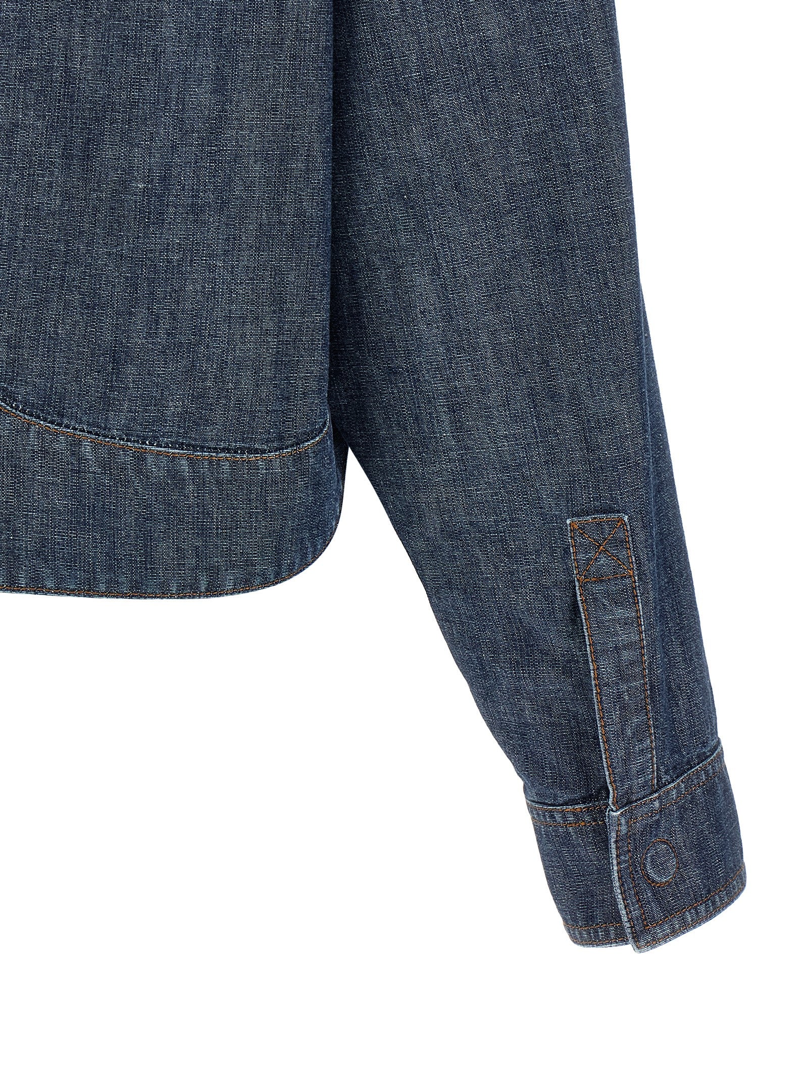Fendi Blue Cotton Denim Jacket