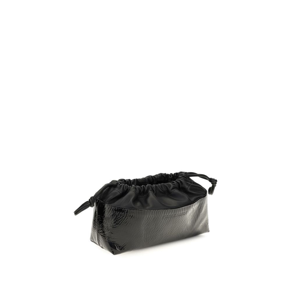 Pierre Hardy Black Calf Leather Bos Taurus Clutch Bag