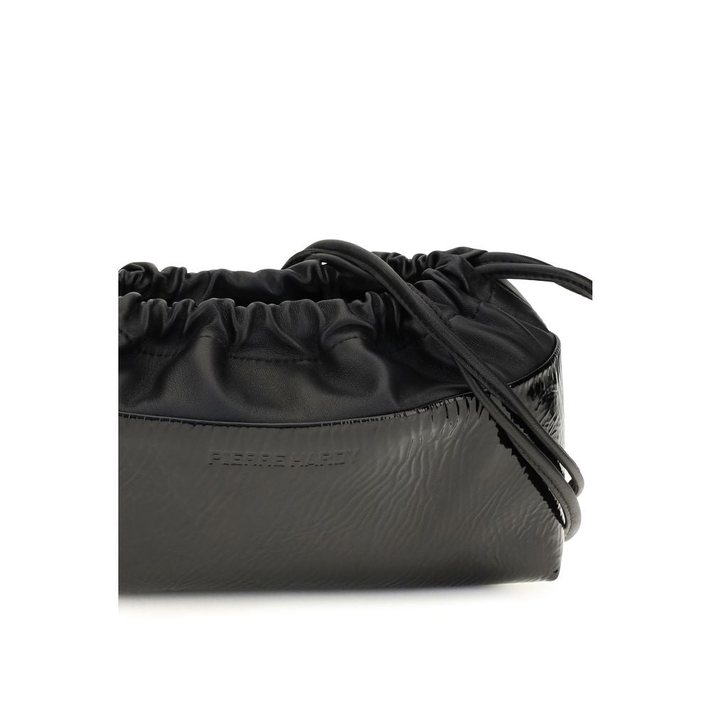 Pierre Hardy Black Calf Leather Bos Taurus Clutch Bag