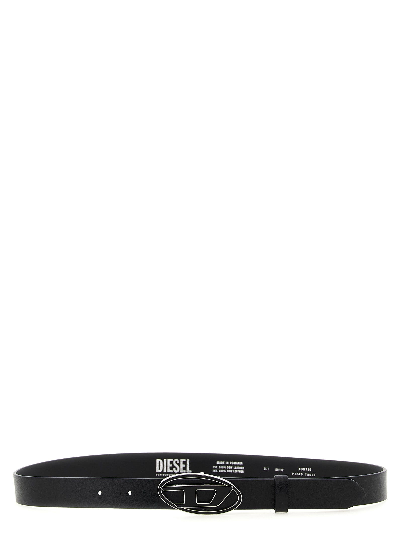 Diesel Black Other Fibres Regular Belt
