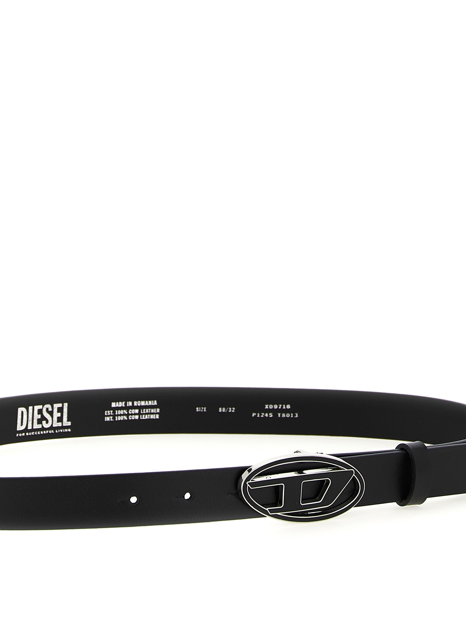 Diesel Black Other Fibres Regular Belt