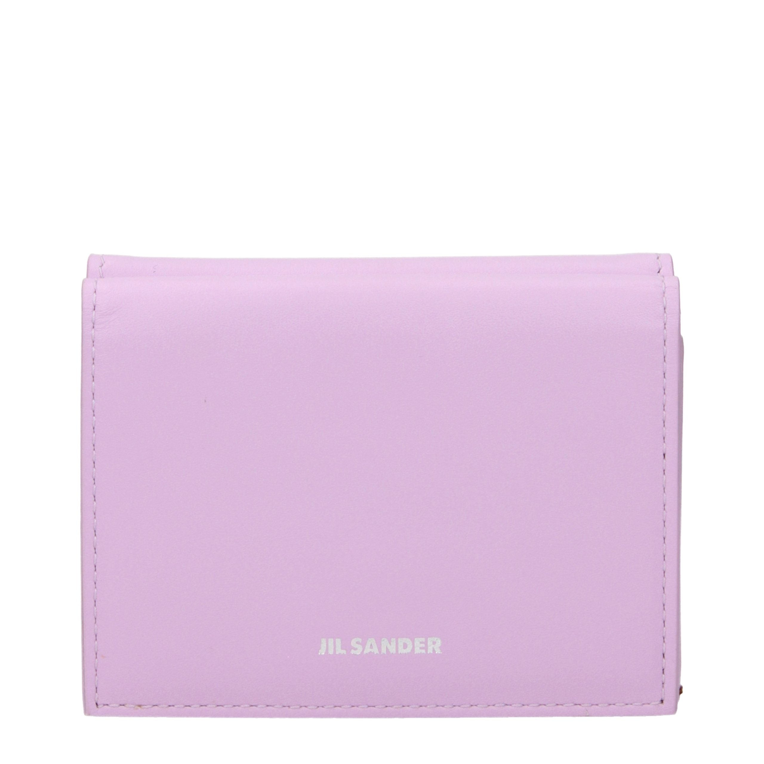 Jil Sander Pink Leather Wallet