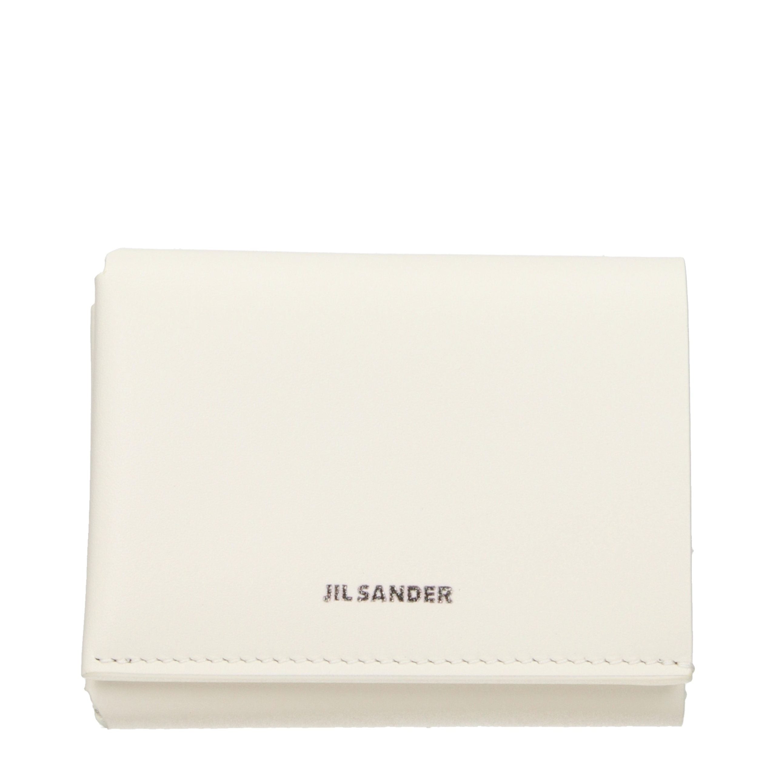 Jil Sander Beige Leather Wallet