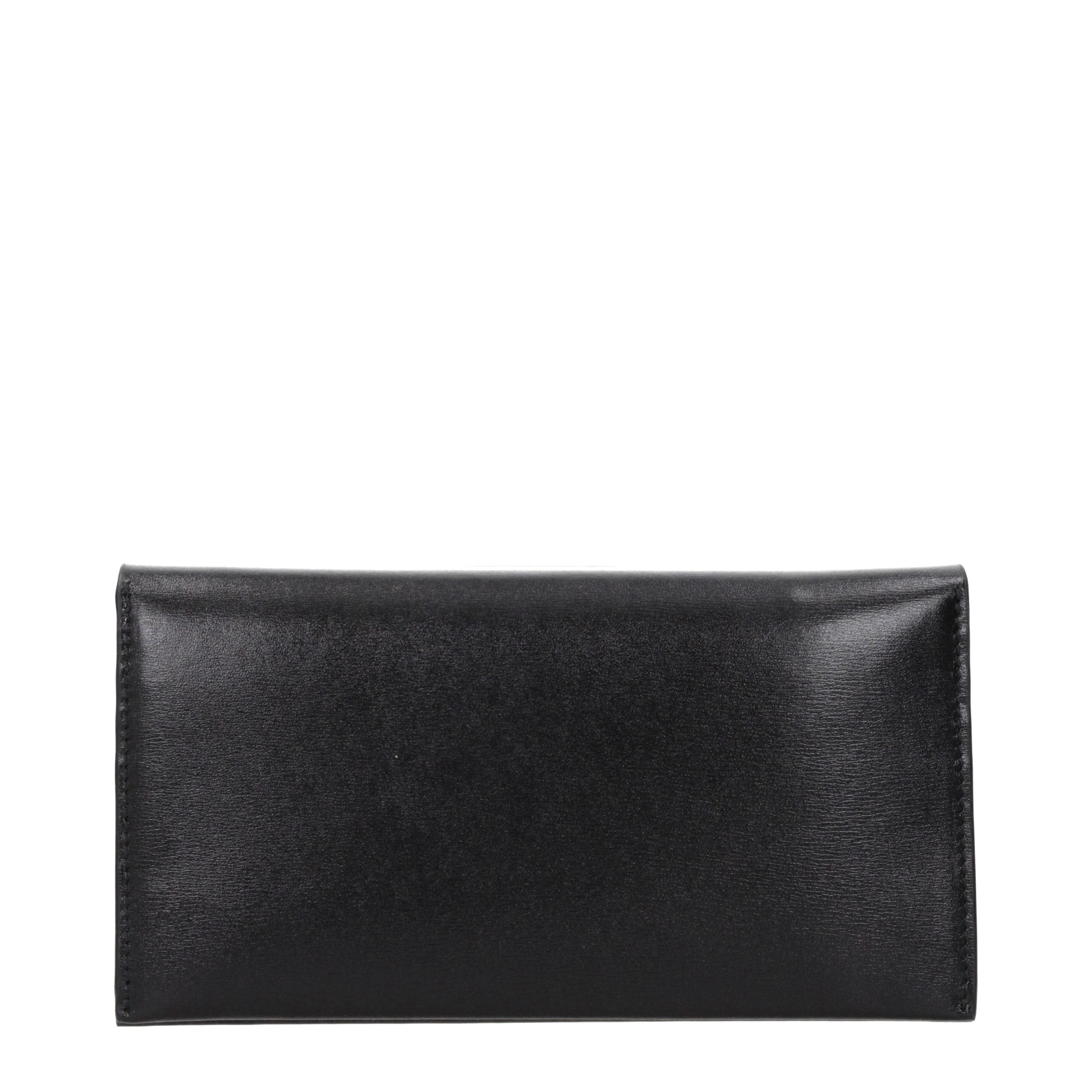 Jil Sander Black Leather Wallet