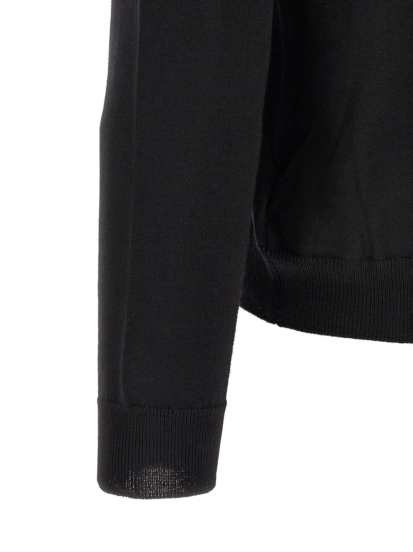ZANONE Black Virgin Wool Cardigan