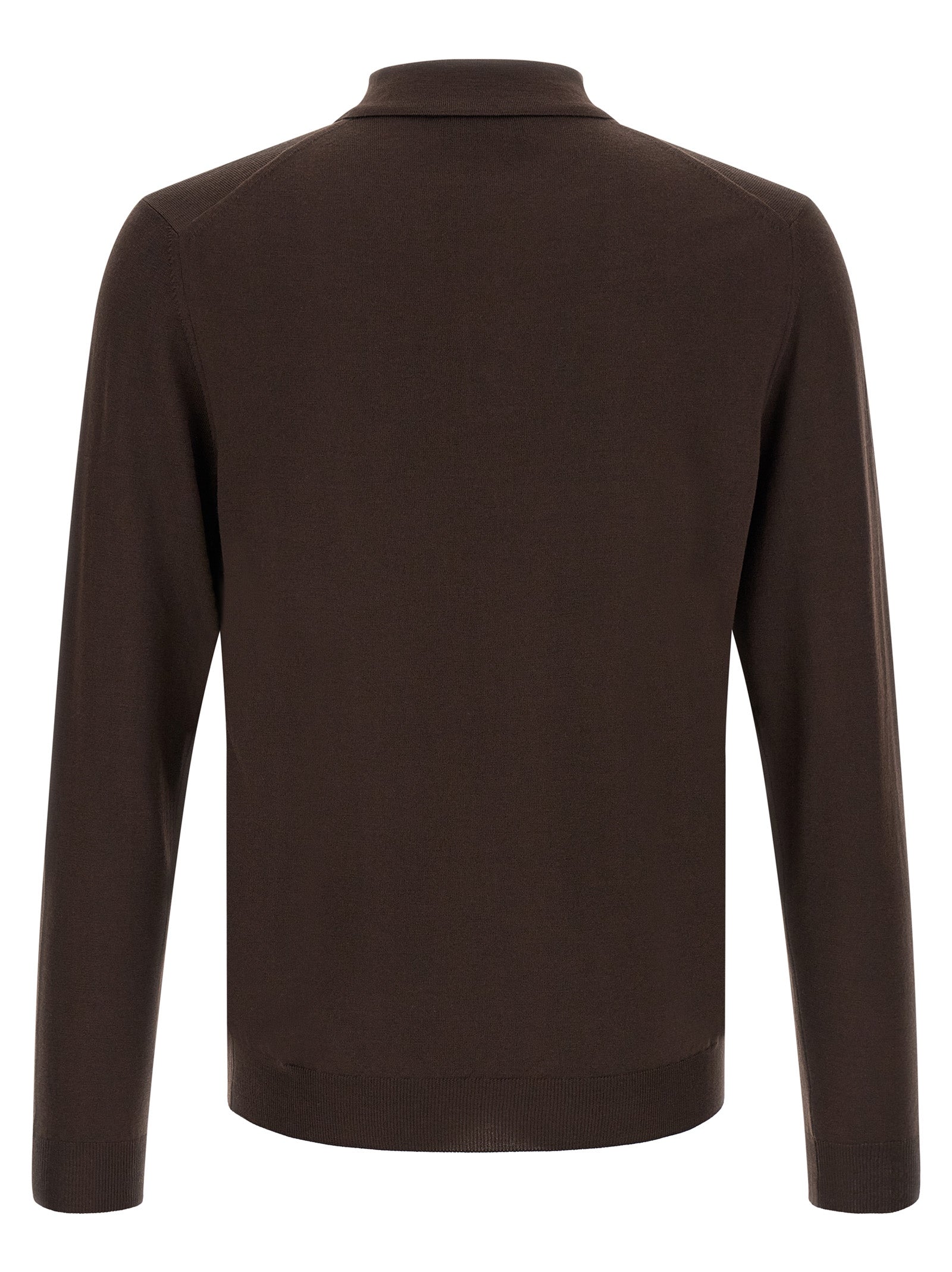 ZANONE Brown Virgin Wool Cardigan